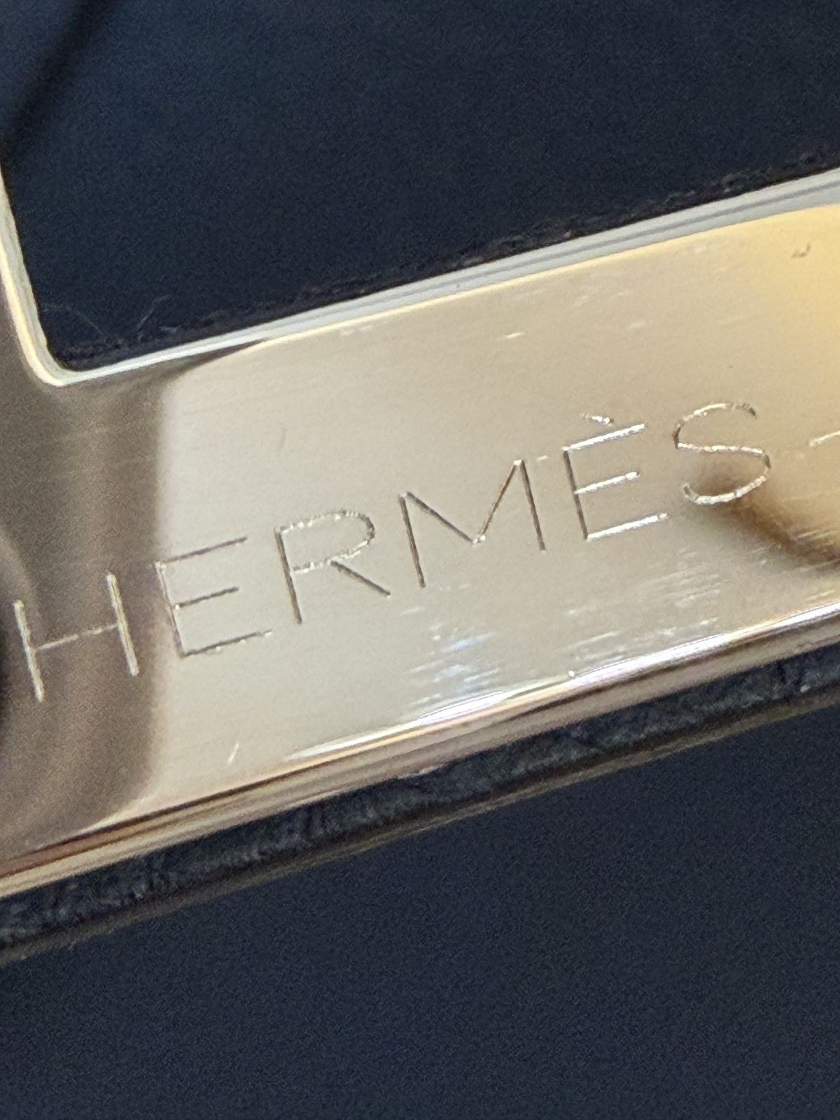 Hermes Hermes HAC 40 Blue Togo Leather Palladium Hardware Size ONE SIZE - 13 Thumbnail