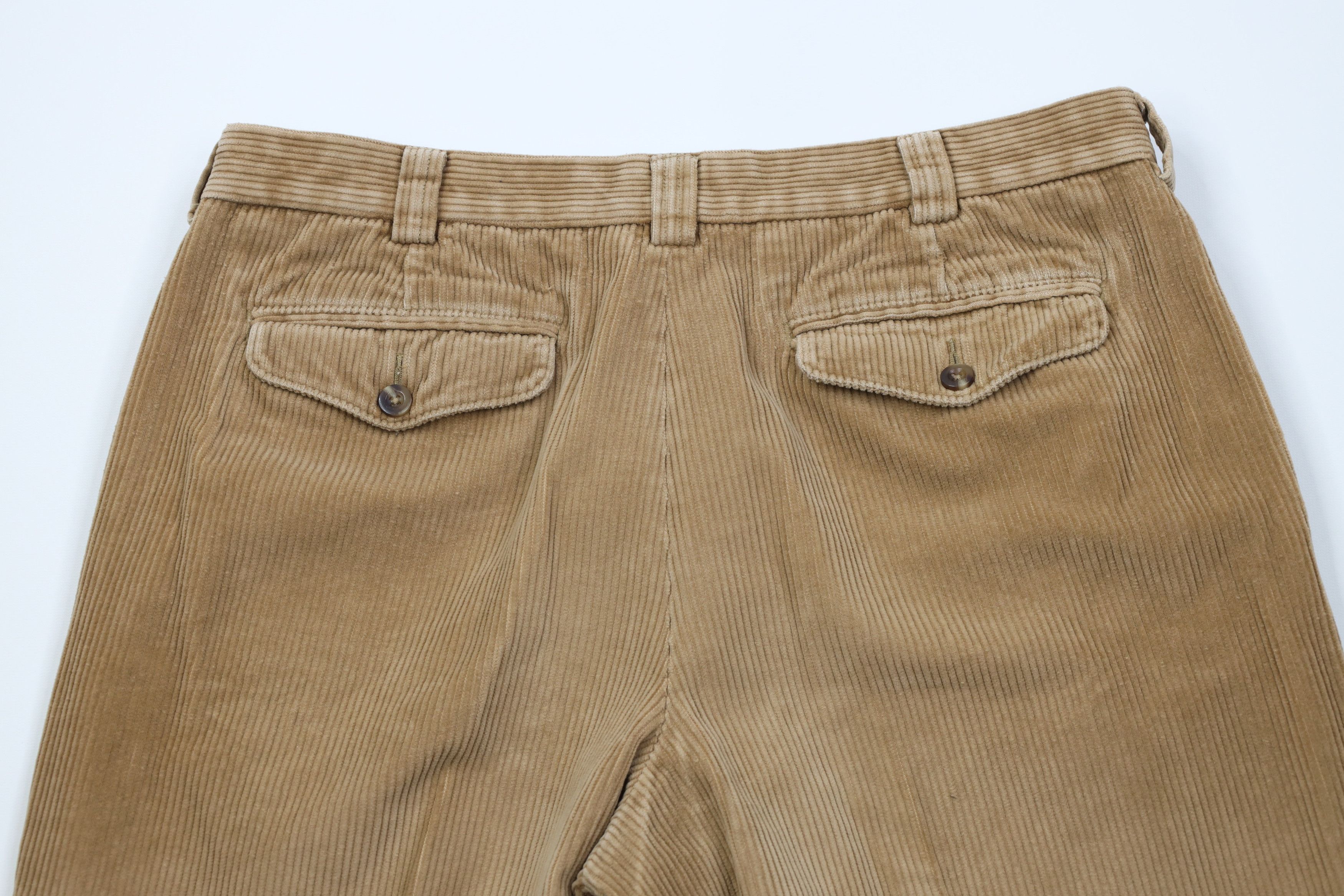 L.L. Bean Vtg 90s LL Bean Wide Leg Corduroy Chino Pants Trousers Beige Size US 34 / EU 50 - 11 Thumbnail