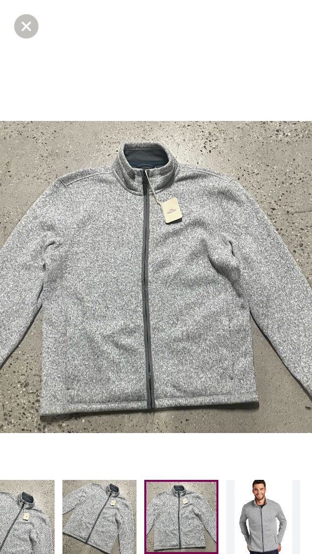 Faherty Faherty Full Zip Fleece Sweater MKH2342 Large Size US L / EU 52-54 / 3 - 14 Thumbnail