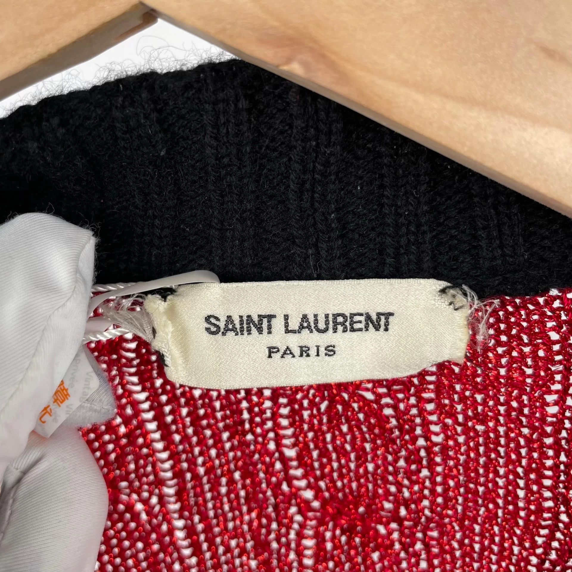 Yves Saint Laurent YSL Cotton Knit Red Dress S Size S / US 4 / IT 40 - 3 Thumbnail
