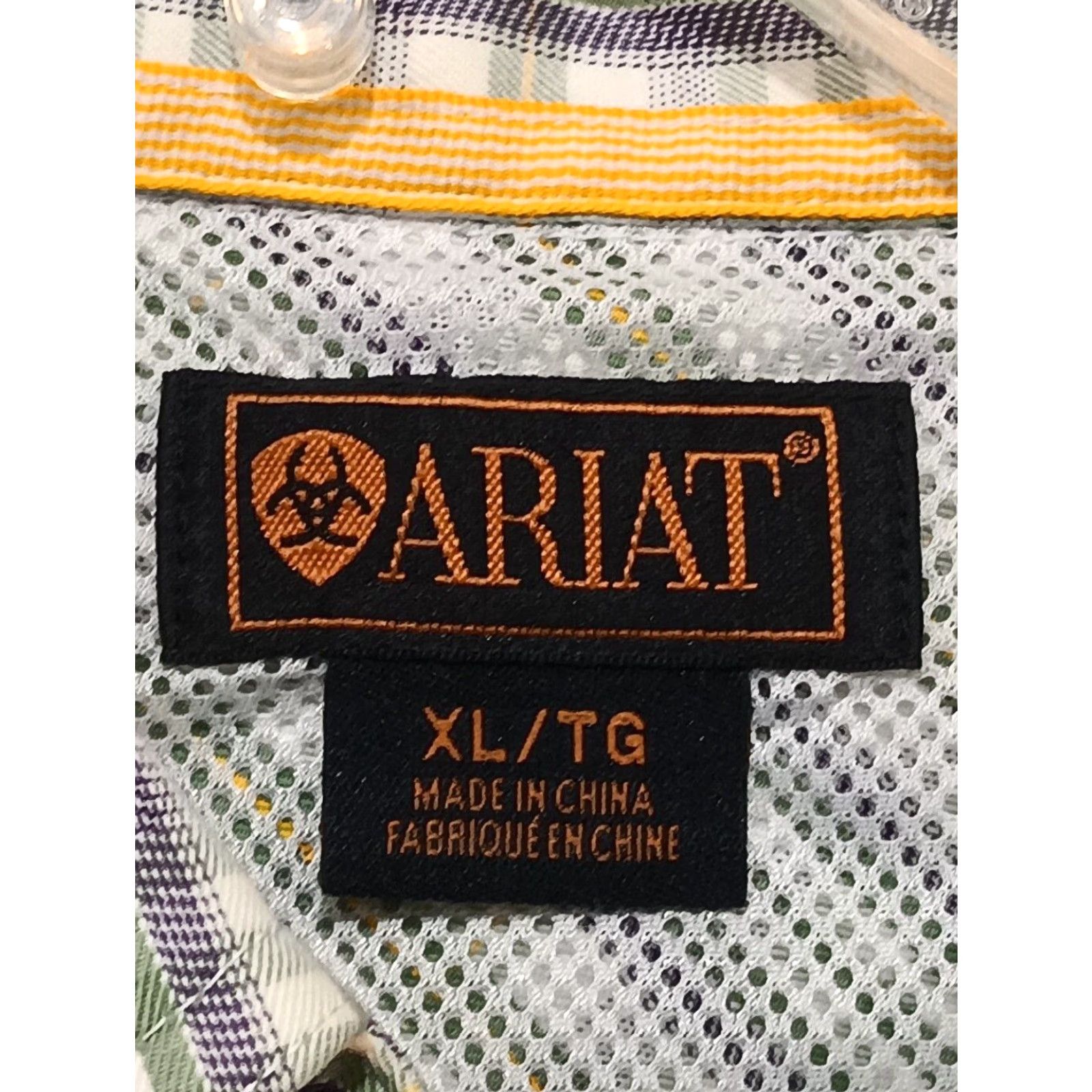 Ariat Ariat Pro Series Shirt Button-Up XL Plaid Green White Blue Long Sleeve Collared Western Casual Workwear Men Mens Size US XL / EU 56 / 4 - 6 Thumbnail