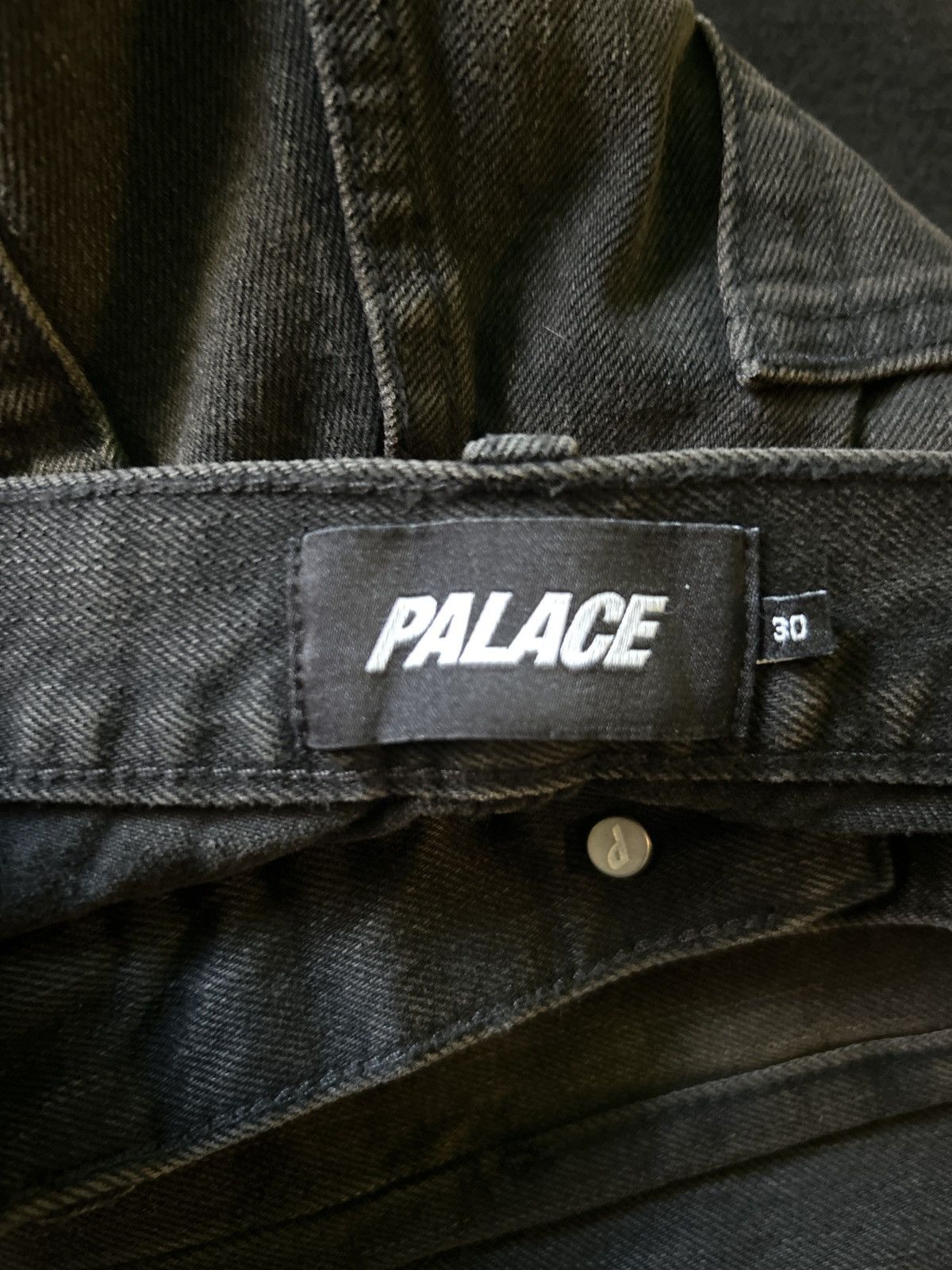 Palace PALACE P90 Baggy Jean Sand Wash Black Size 30 Sandwash Size US 30 / EU 46 - 6 Thumbnail