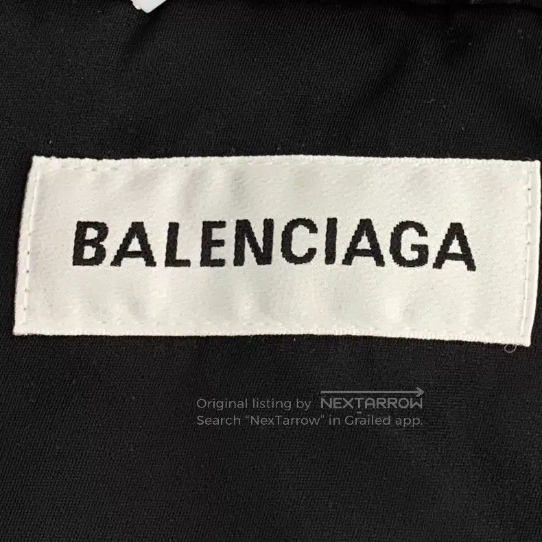 Balenciaga Balenciaga Black Logo Letter Embroidered Hooded Drawstring Size XXS / US 00 / IT 34 - 6 Thumbnail