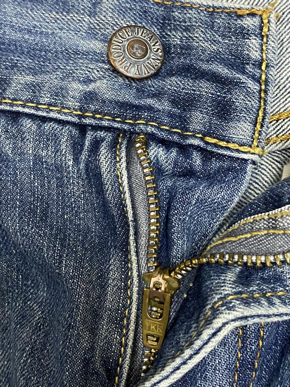 Old Navy Vintage Japanese Brands Navy Faded Wash Loose Jeans Size US 32 / EU 48 - 12 Thumbnail