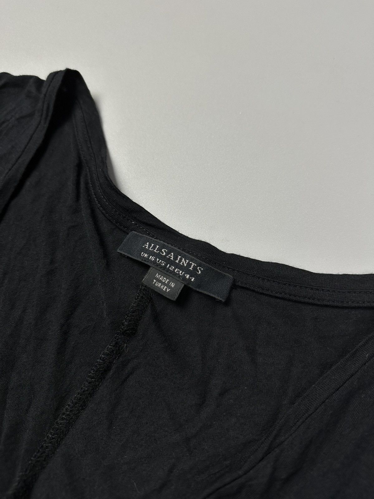 Allsaints All Saints black oversized sleeveless tunic Size L / US 10 / IT 46 - 3 Thumbnail