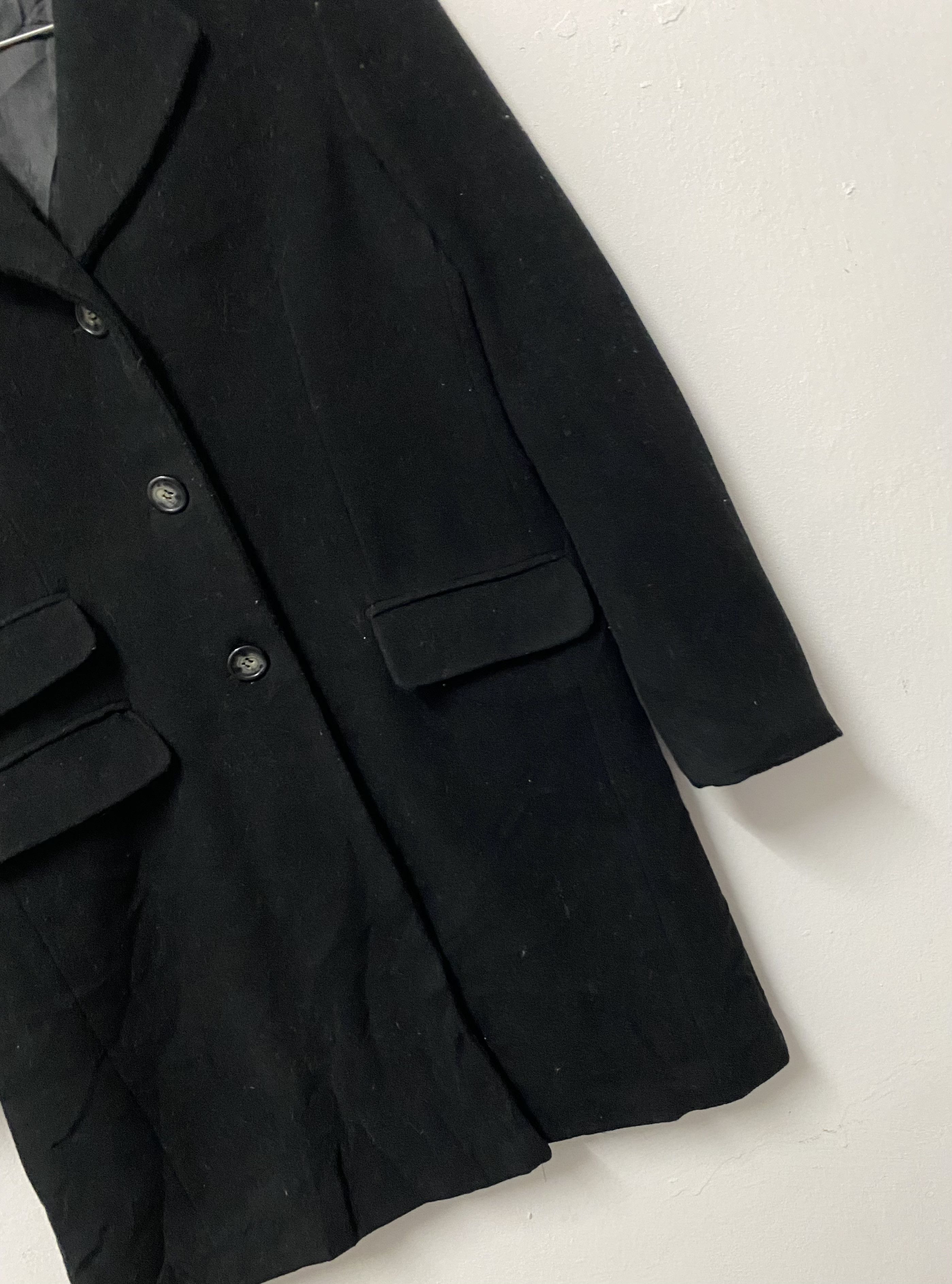 Vintage VTG Made In Italy Luxury Wool Cashmere Black Overcoat M Size M / US 6-8 / IT 42-44 - 6 Thumbnail