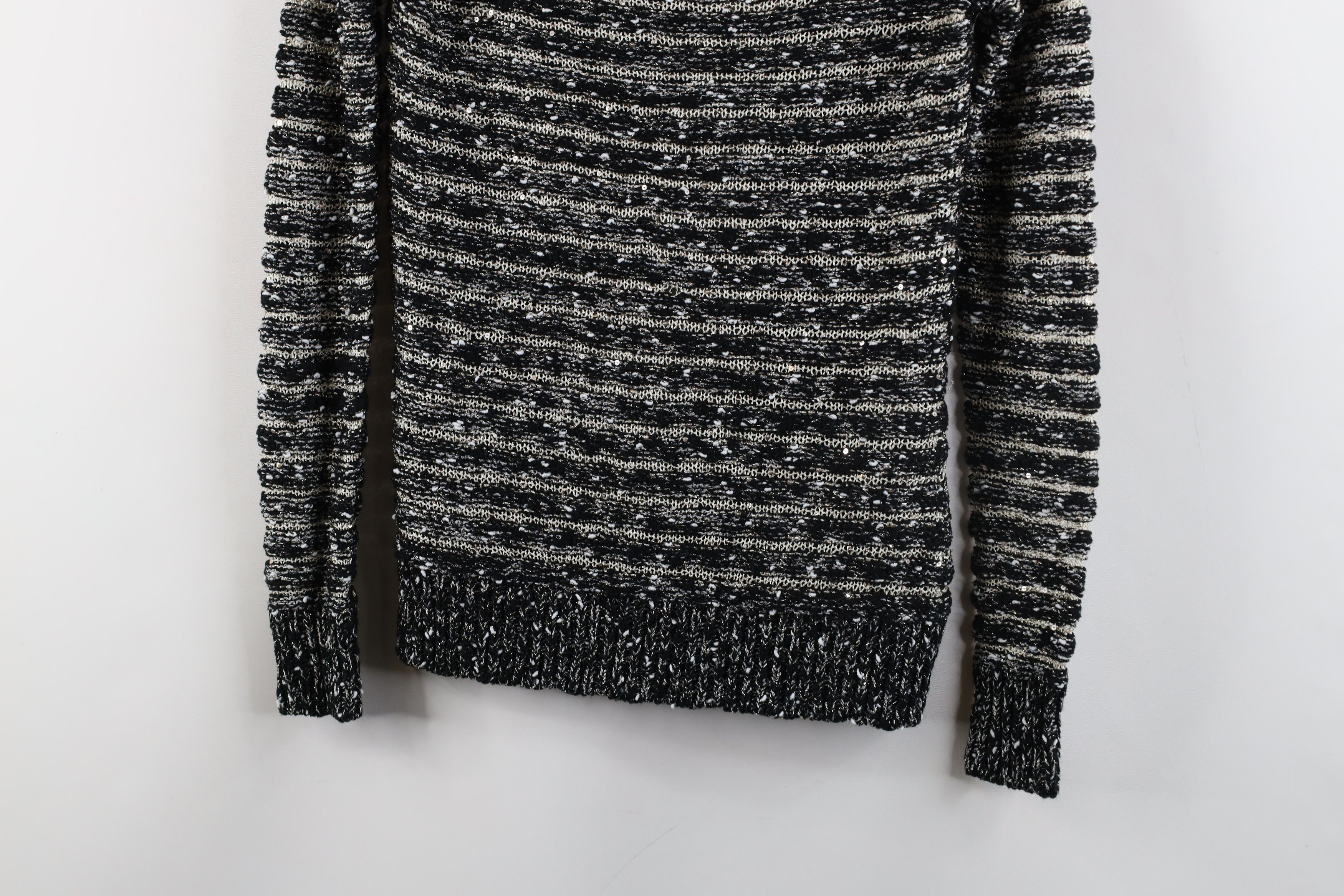 Harley Davidson × Vintage Vintage Harley Davidson Sequin Striped Knit Metallic Sweater Size S / US 4 / IT 40 - 3 Thumbnail