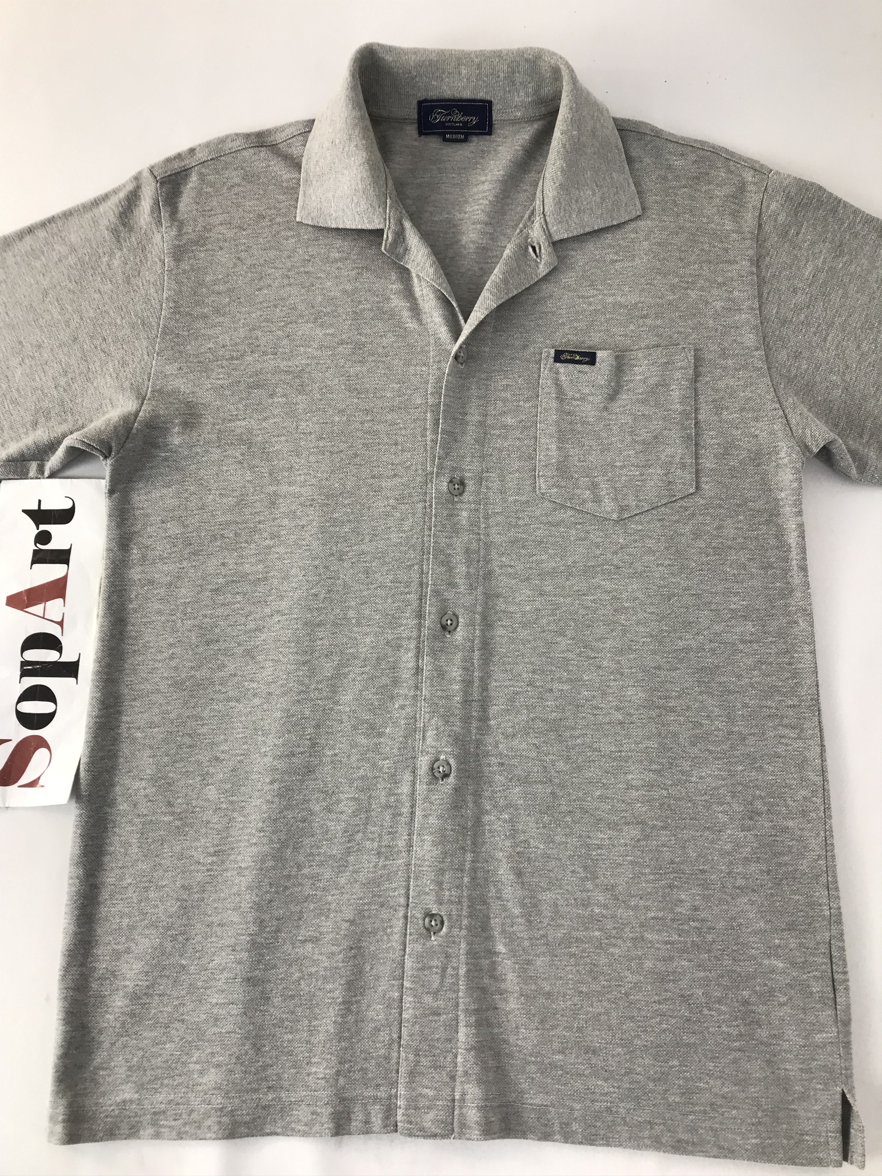 Burberry Burberry Scotland Button Up Singgle Pocket Polo Shirt Size US M / EU 48-50 / 2 - 3 Thumbnail