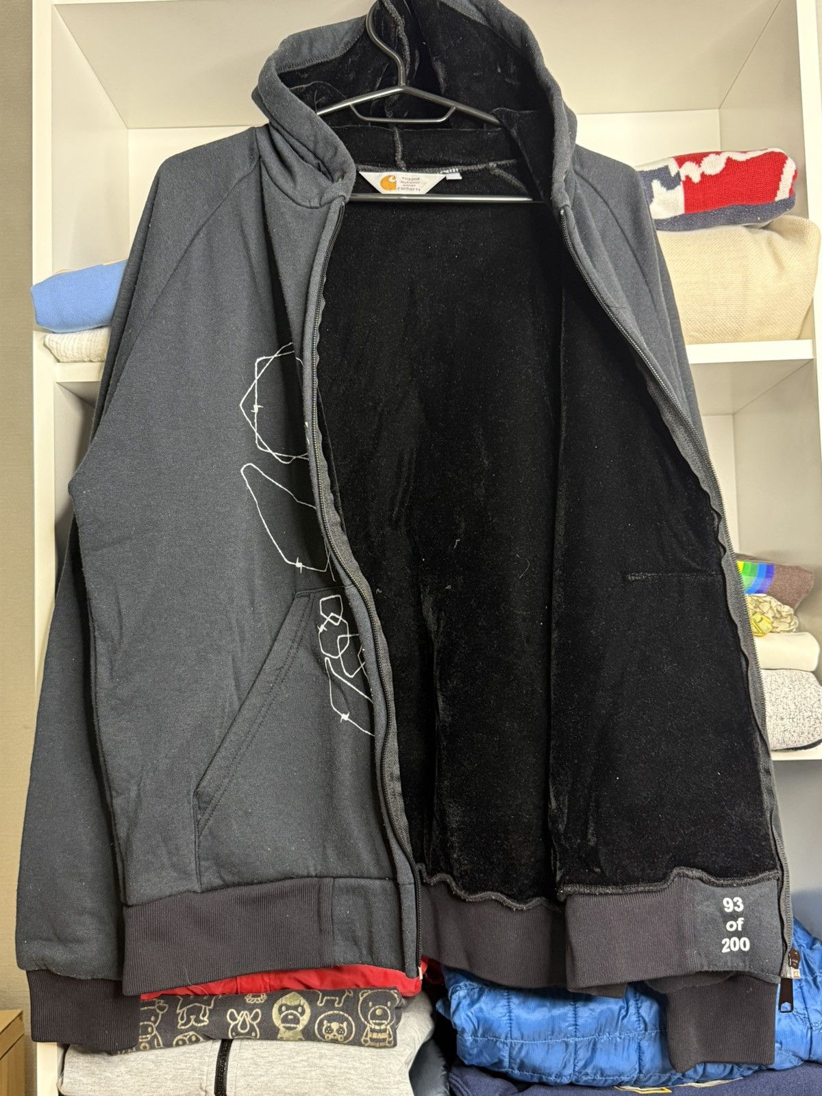 Carhartt Wip Rare Vtg Carhartt WIP Akroz Fantomass Special Car-lux hoodie Size US M / EU 48-50 / 2 - 6 Thumbnail