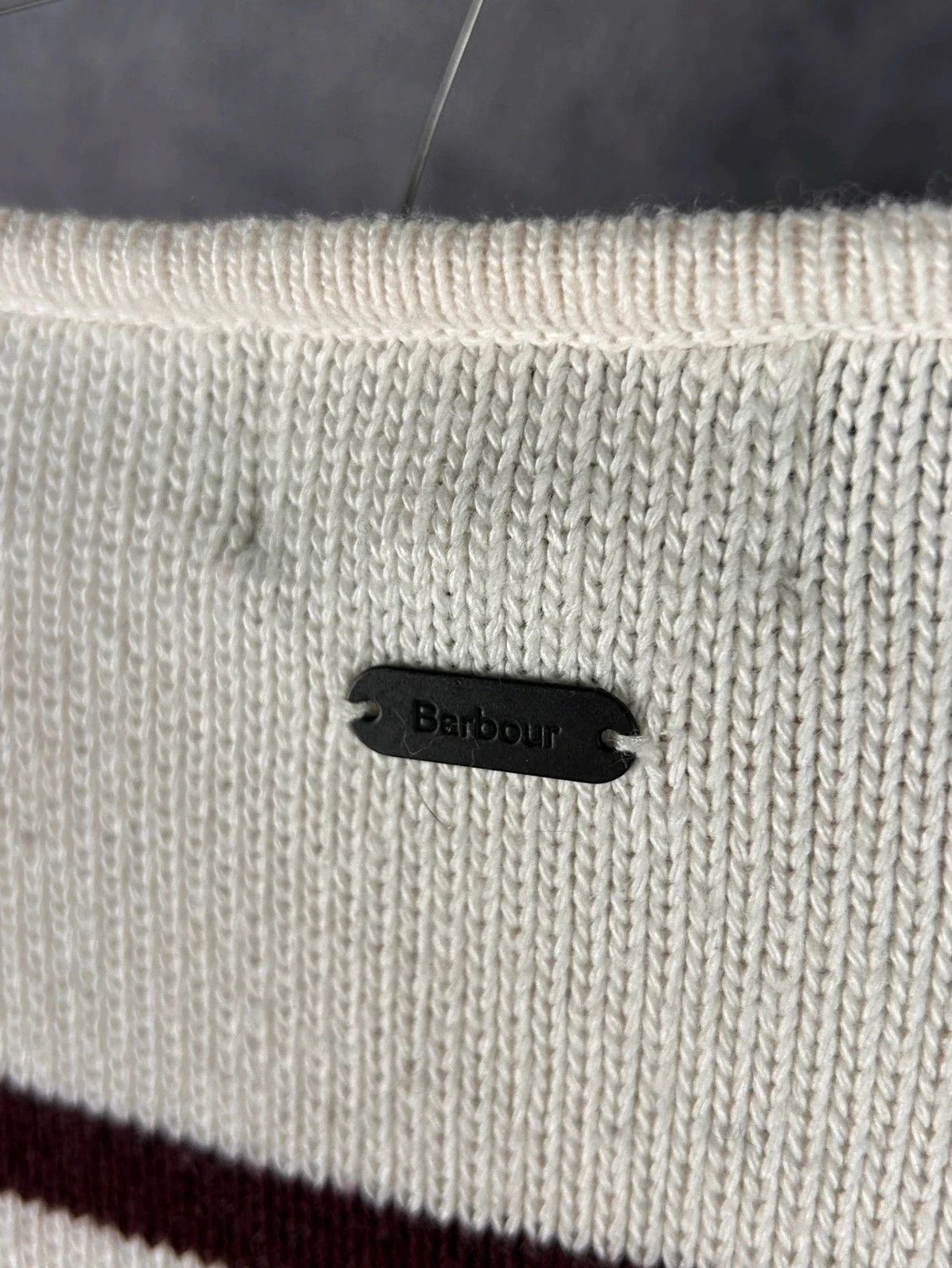 Barbour Barbour Knit Sweater Checked Grid White Black S Size S / US 4 / IT 40 - 8 Thumbnail