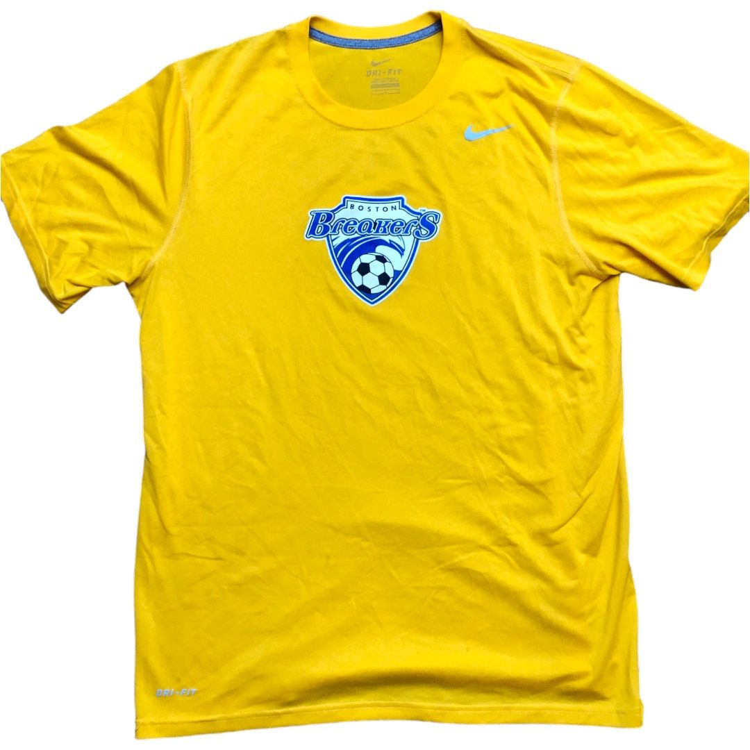 Nike Boston Breakers Nike DriFit Large Yellow Training Shirt Size US L / EU 52-54 / 3 - 1 Thumbnail