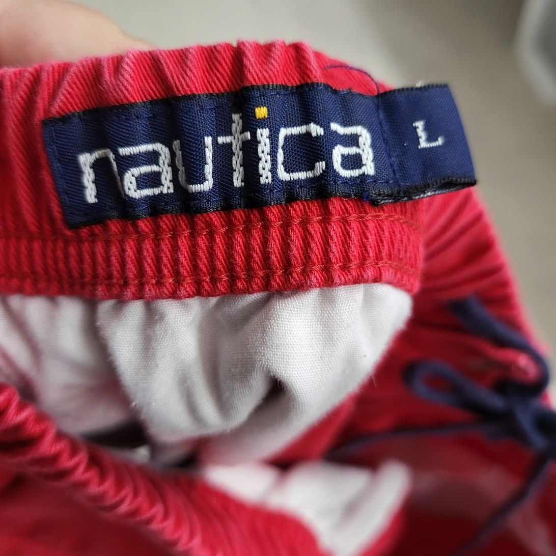 Nautica Men's Nautica Elastic Waist Red Shorts - Large Size US 34 / EU 50 - 3 Thumbnail