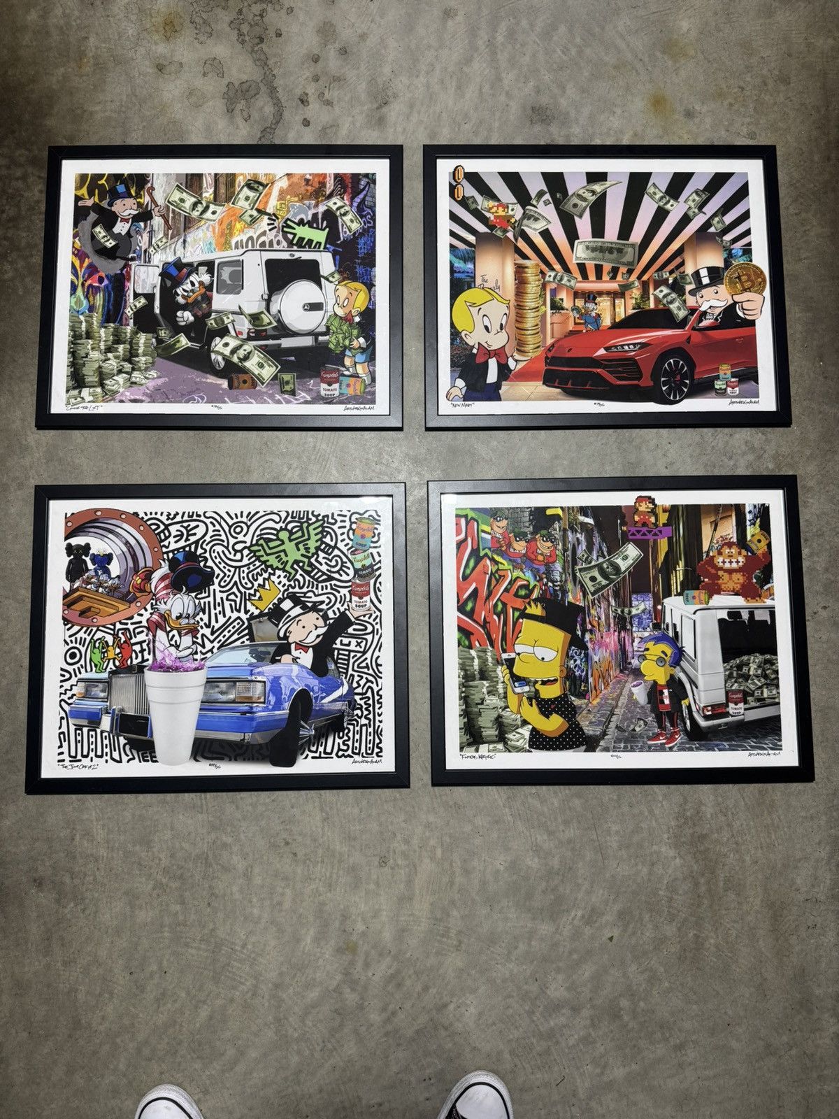 Other ArtWorkByAdam Set of 4 Limited Edition #’d & Framed Prints Size ONE SIZE - 1 Thumbnail