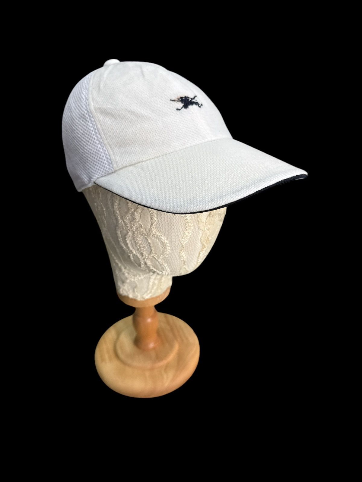 Burberry VINTAGE BURBERRY GOLD EMBROIDERED LOGO CAP HAT Size ONE SIZE - 2 Thumbnail