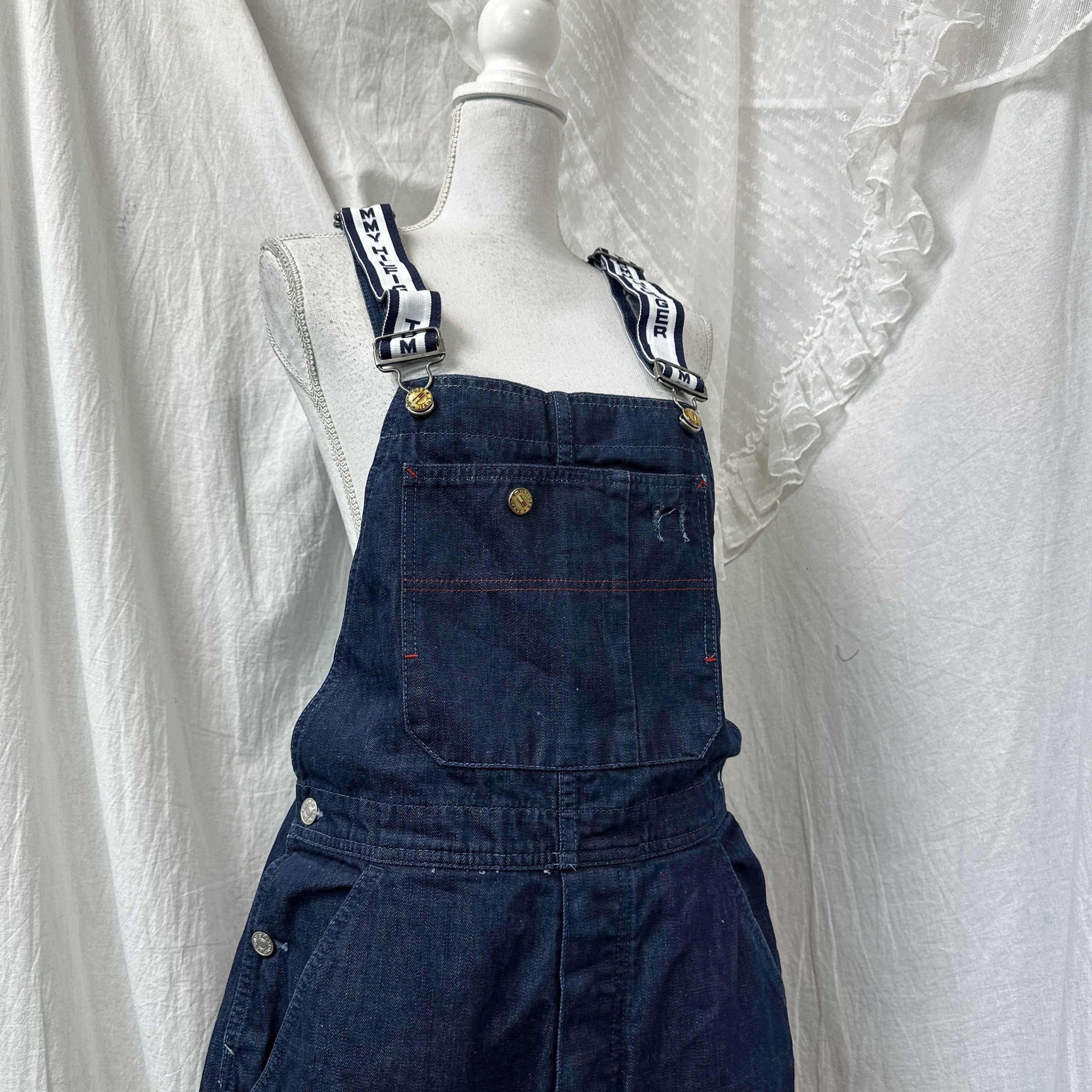 Tommy Hilfiger Vintage Denim Tommy Hilfiger Jeans Dungarees Y2K Size 26" / US 2 / IT 38 - 8 Thumbnail