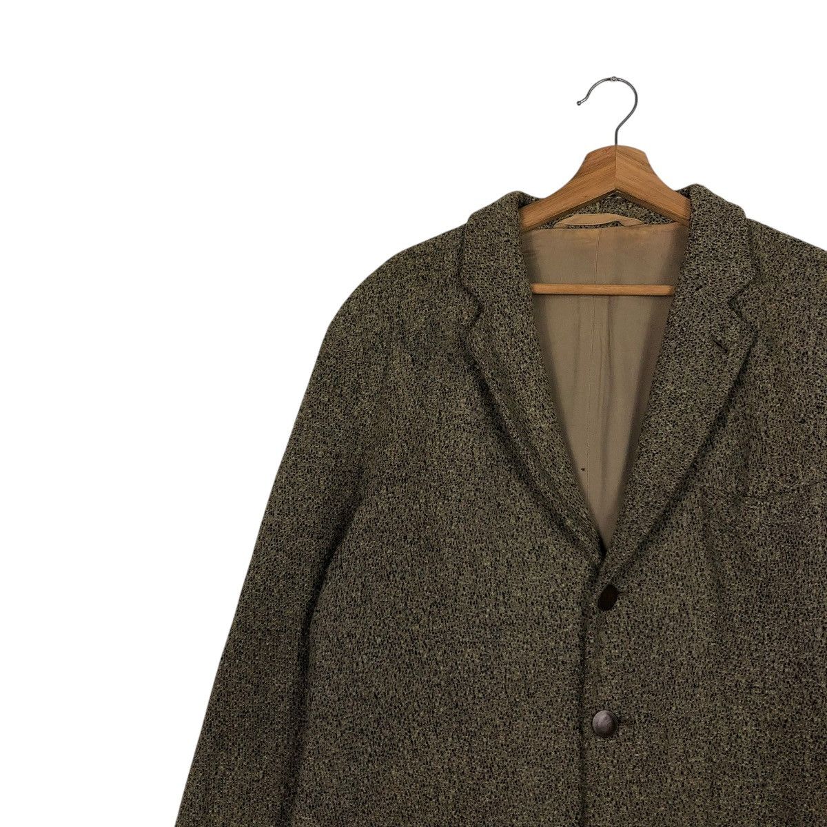 Emporio Armani 🔥VINTAGE WOOL HERRINGBONE JACKET EMPORIA ARMANI MADE ITALY Size US M / EU 48-50 / 2 - 9 Thumbnail