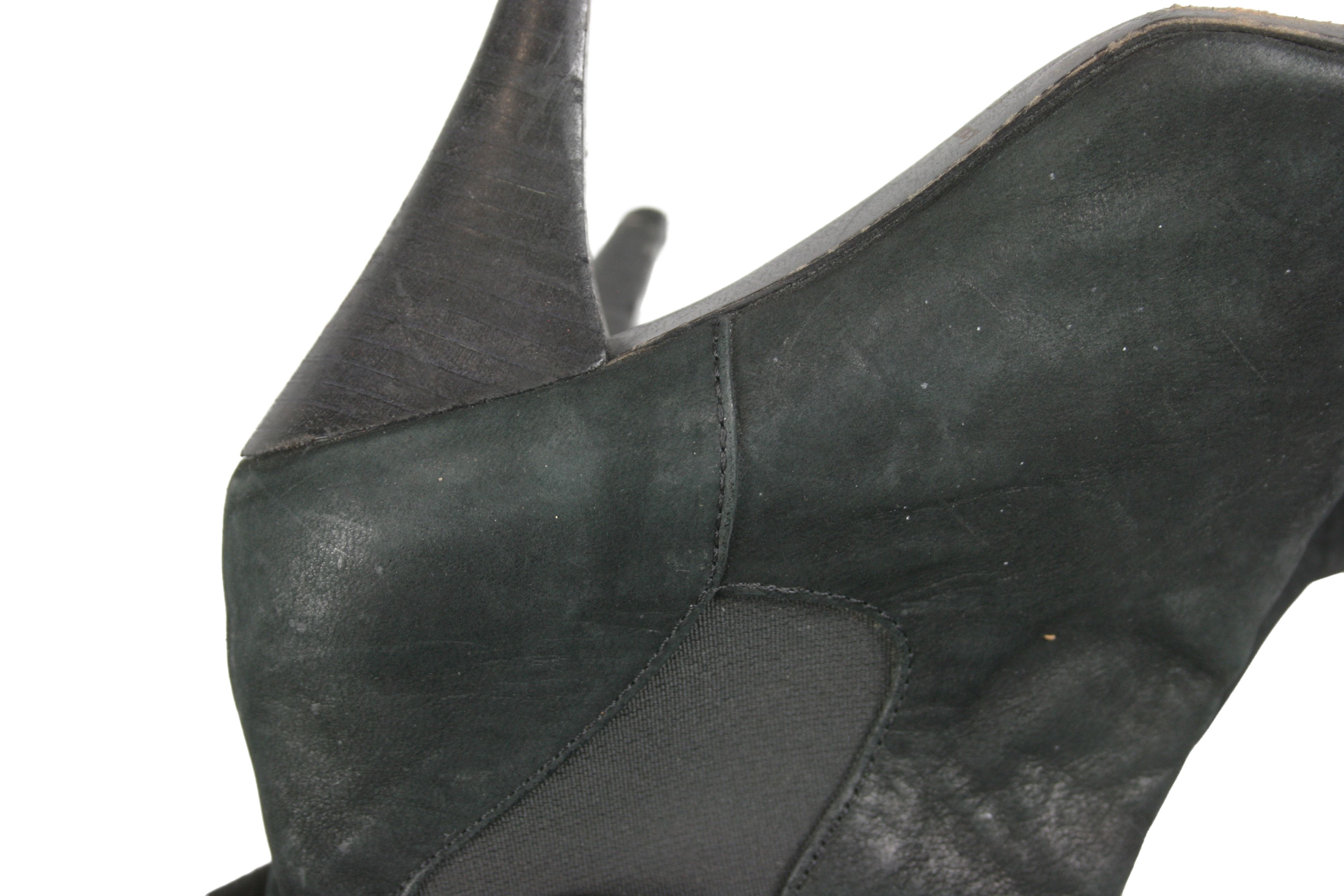 The Last Conspiracy Avant Garde Suede Point Toe Heeled Boots Size US 7 / IT 37 - 6 Thumbnail