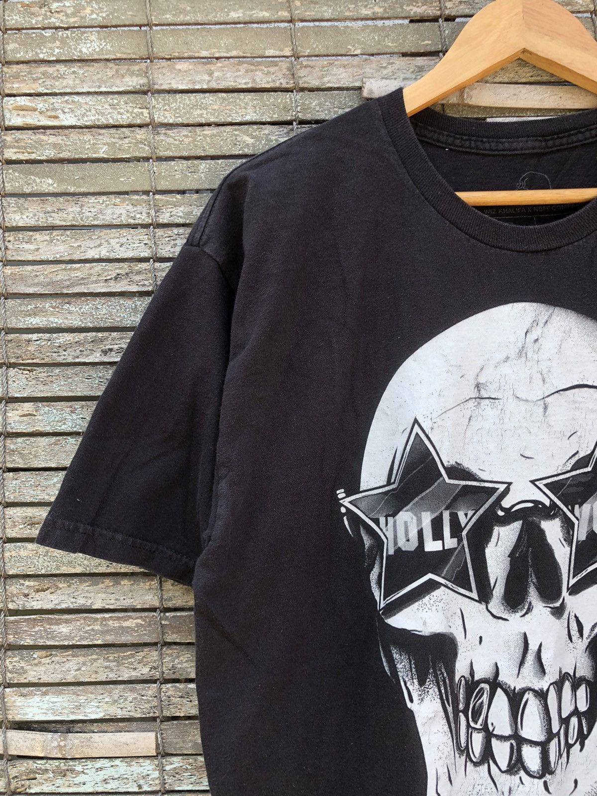 Band Tees Wiz Khalifa x Neff Company Blacc Hollywood Skull Tshirt Size US L / EU 52-54 / 3 - 5 Thumbnail