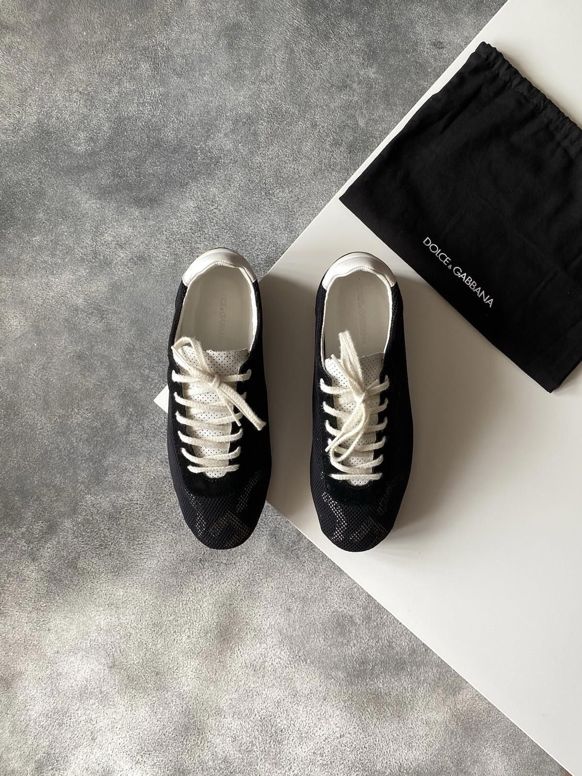 Dolce & Gabbana Dolce&Gabbana Thailandia Mirror Logo Suede Sneakers Size US 7.5 / IT 37.5 - 4 Thumbnail