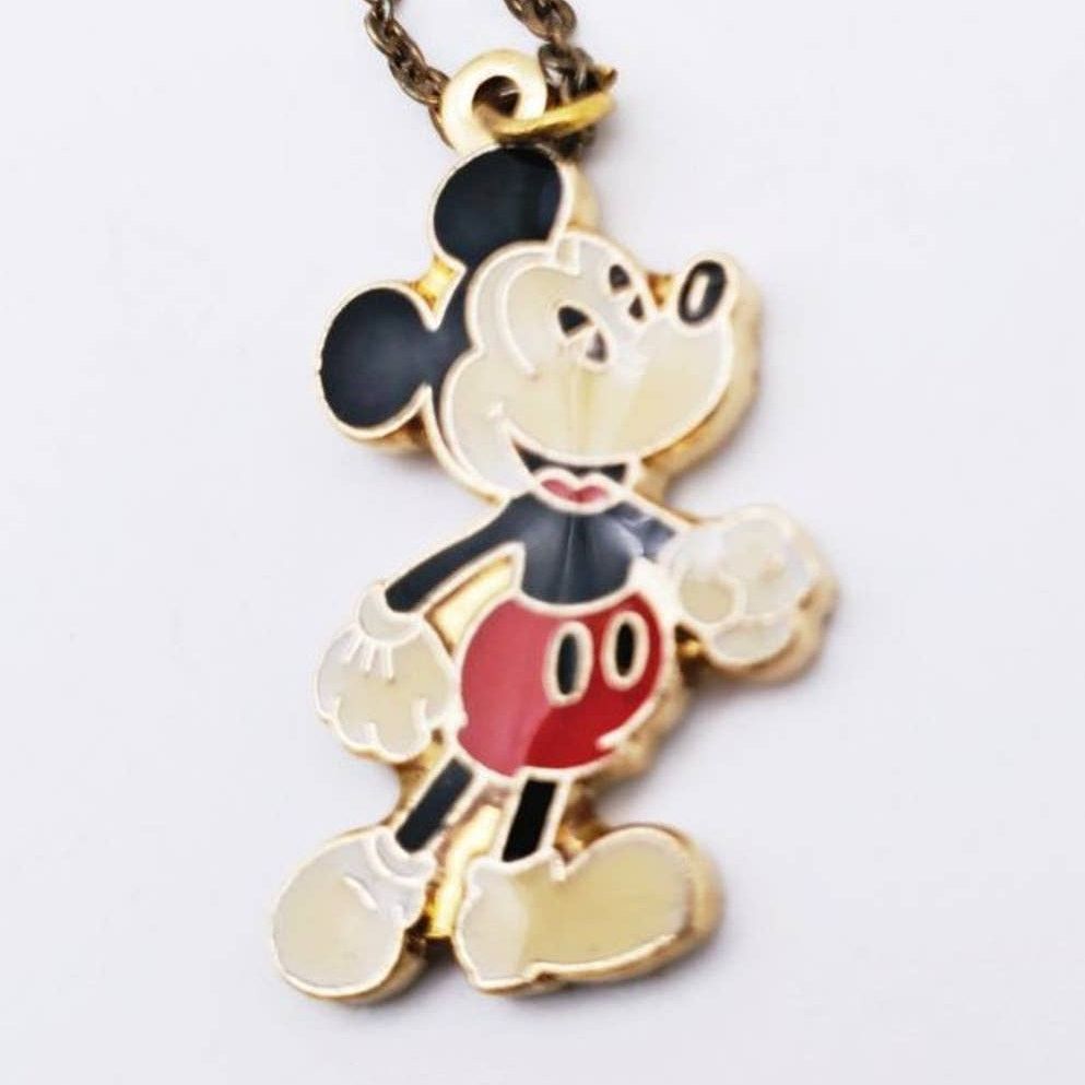 Disney Vintage Disney X R.N. Koch Mickey Dangle Enamel Necklace Size ONE SIZE - 3 Thumbnail