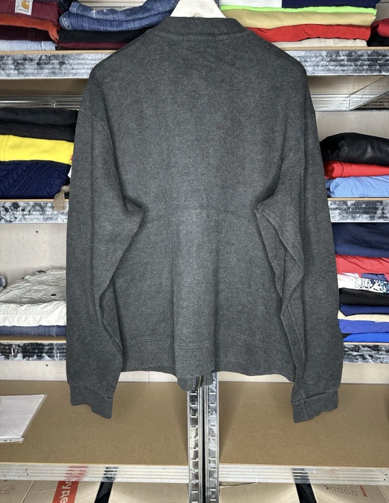 Polo Ralph Lauren Polo Ralph Lauren Full Zip Sweatshirt Mock Neck Dark Grey XL Size US XL / EU 56 / 4 - 2 Thumbnail