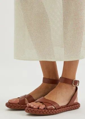 Chloe o1loc1c1024 Pip Sandals in Brown Size US 9 / IT 39 - 2 Thumbnail