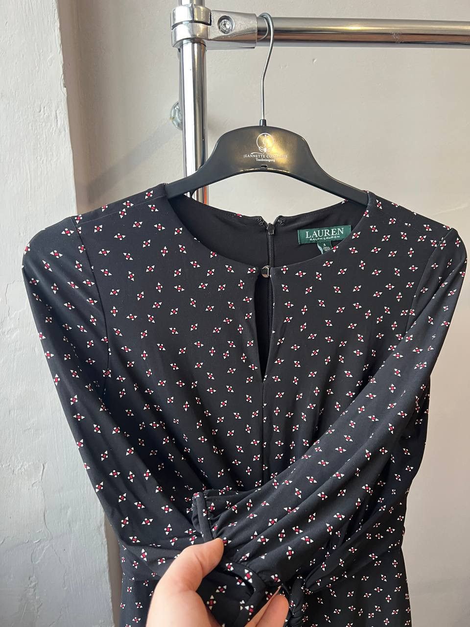 Lauren Ralph Lauren LAUREN RALPH LAUREN GREEN LABEL WOMEN BLACK POLKA DOT DRESS Size S / US 4 / IT 40 - 8 Thumbnail
