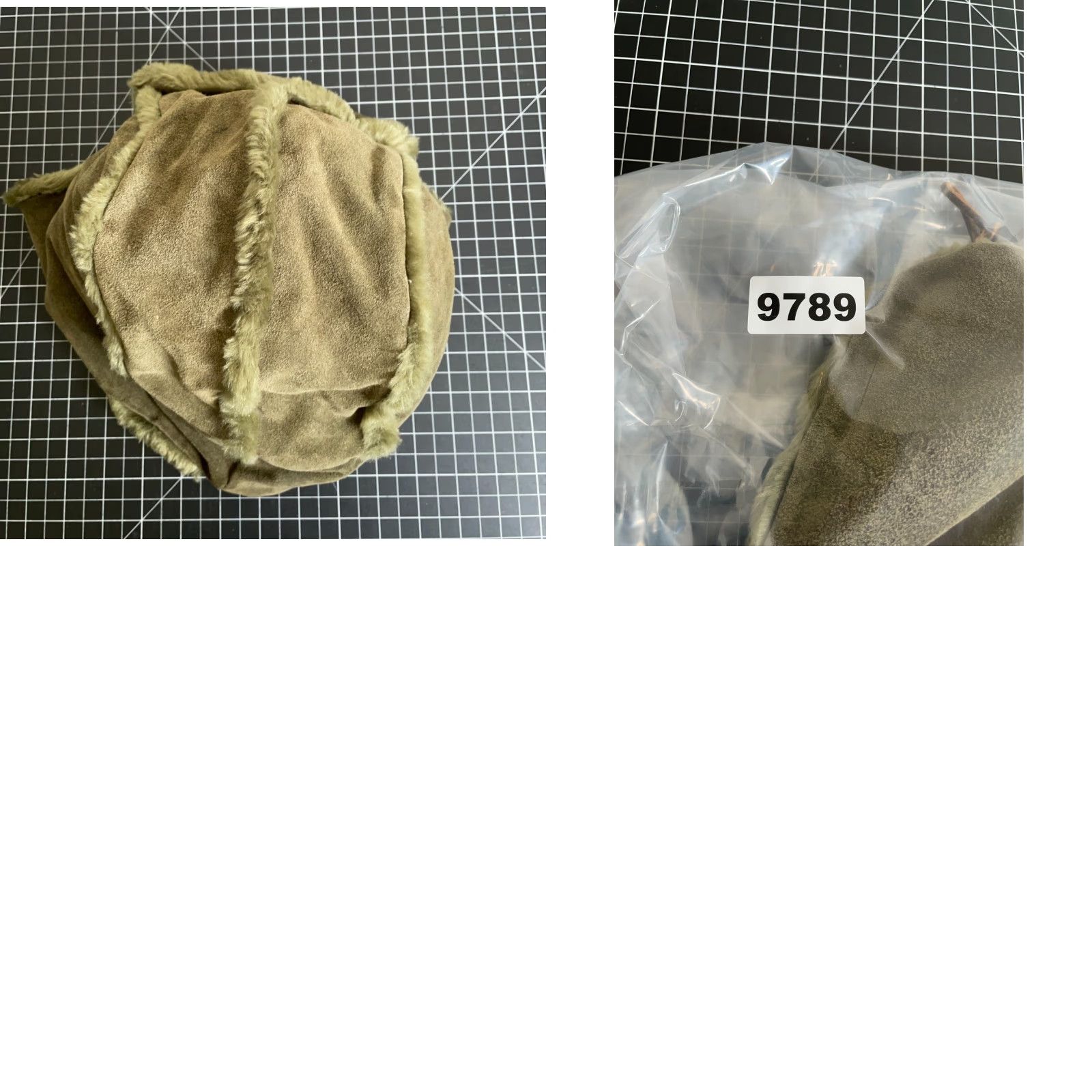 Gap Gap Trapper Hat Adult M Olive Green Leather Cow Size ONE SIZE - 8 Thumbnail