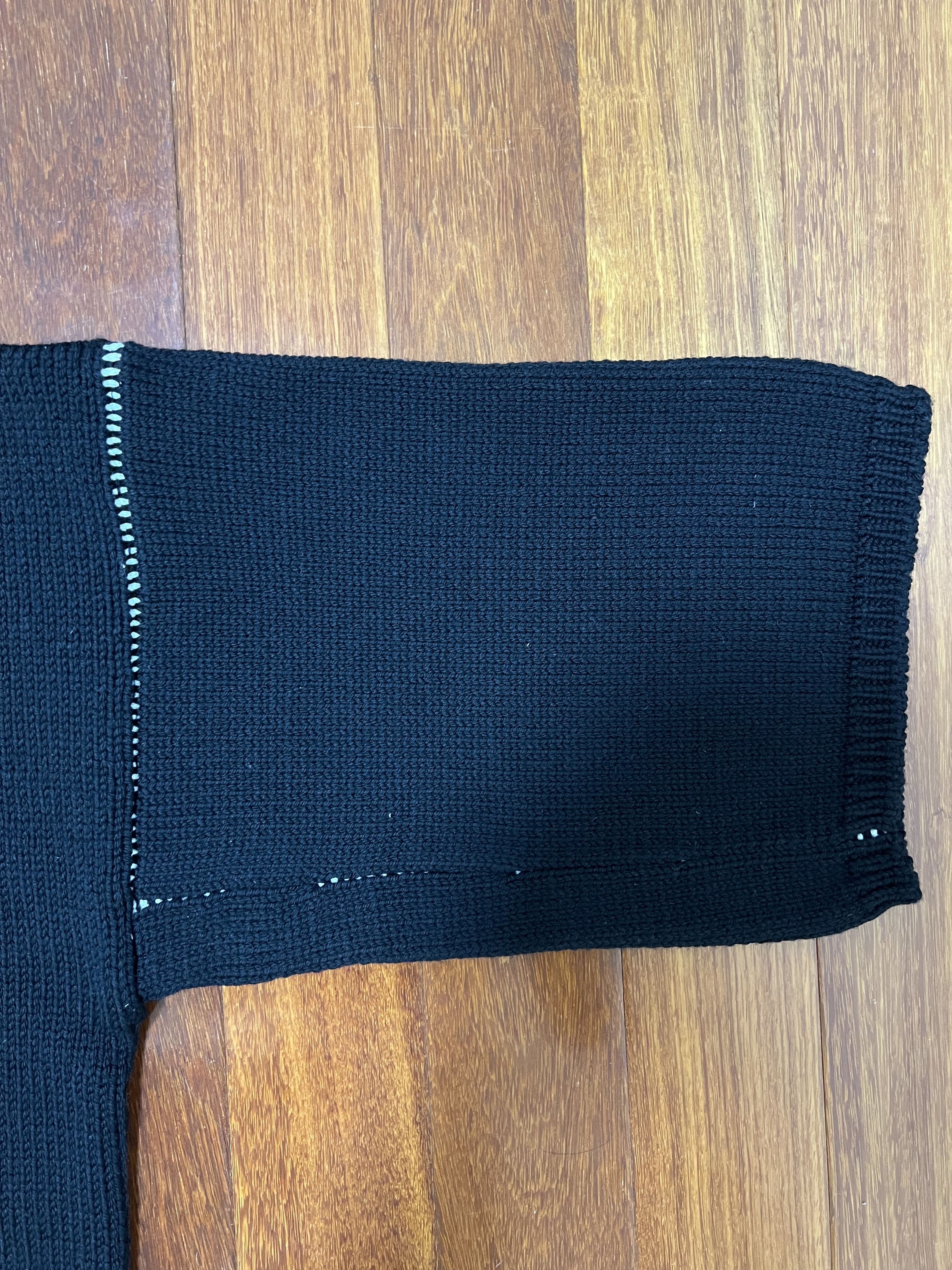Raf Simons 💚 Raf Simons RS Cropped Wool Sweater Black Medium Size US M / EU 48-50 / 2 - 8 Thumbnail