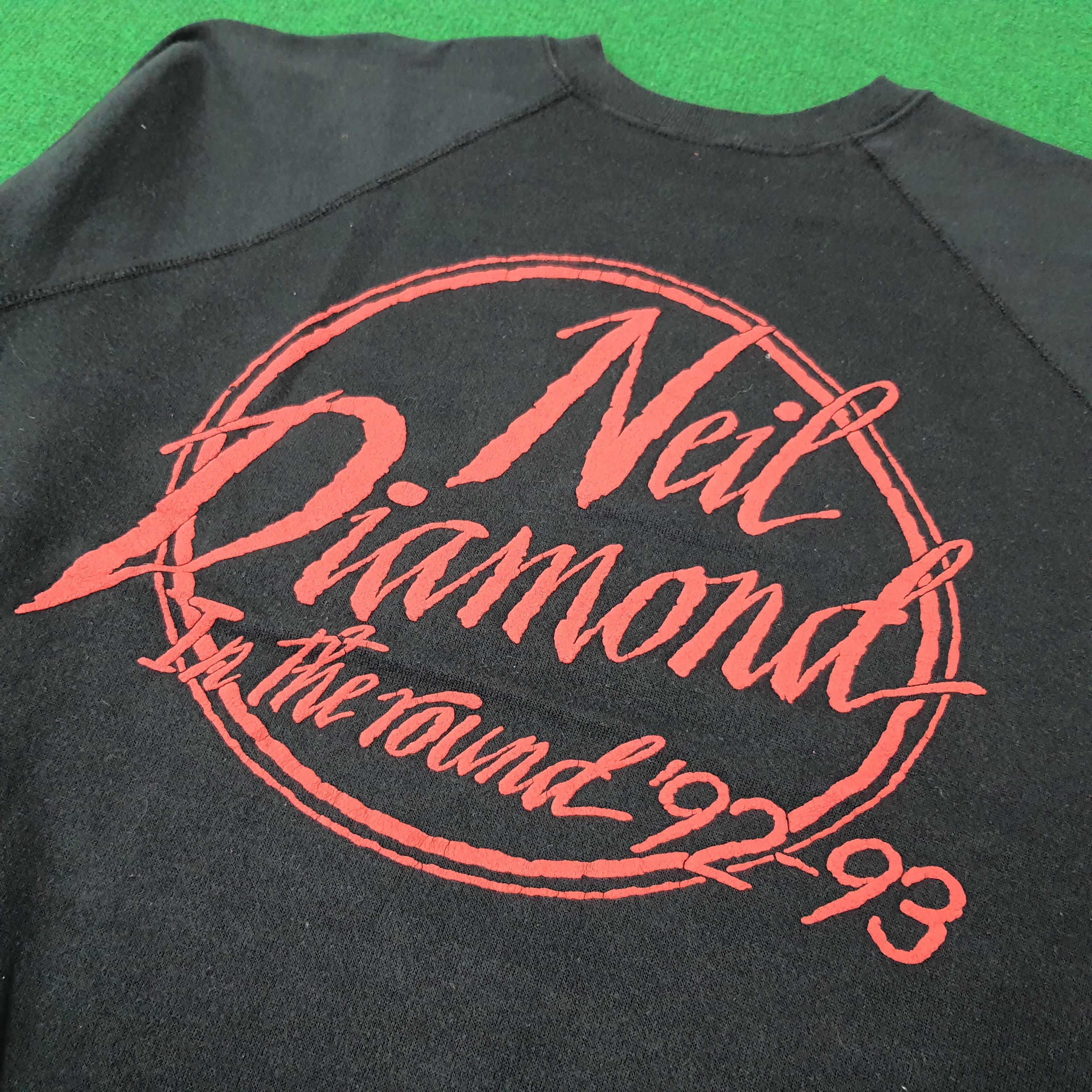 Band Tees Vintage Neil Diamond American Singer Sweatshirt C246N19 Size US L / EU 52-54 / 3 - 2 Thumbnail
