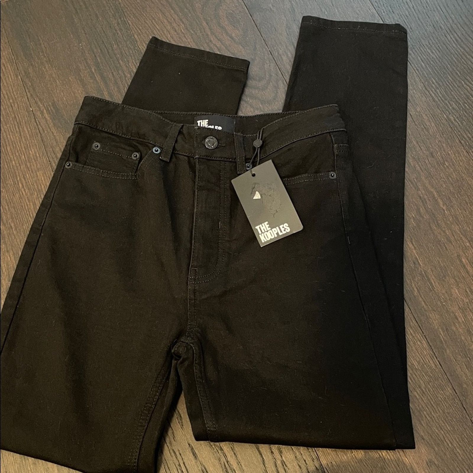 The Kooples $234 msrp nwt the kooples Black Slim vestiaire Jeans sz 26 Size 26" / US 2 / IT 38 - 2 Thumbnail