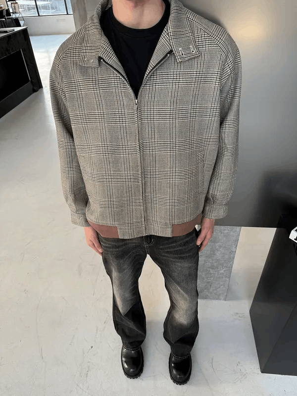 Vintage Himejima x Fumie Plaid Work Fulll Zip Jacket Size US M / EU 48-50 / 2 - 1 Thumbnail