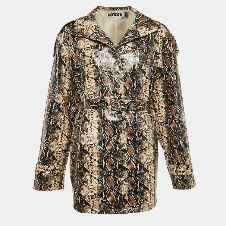 Rotate Birger Christensen Snake Faux Leather Rica Jacket