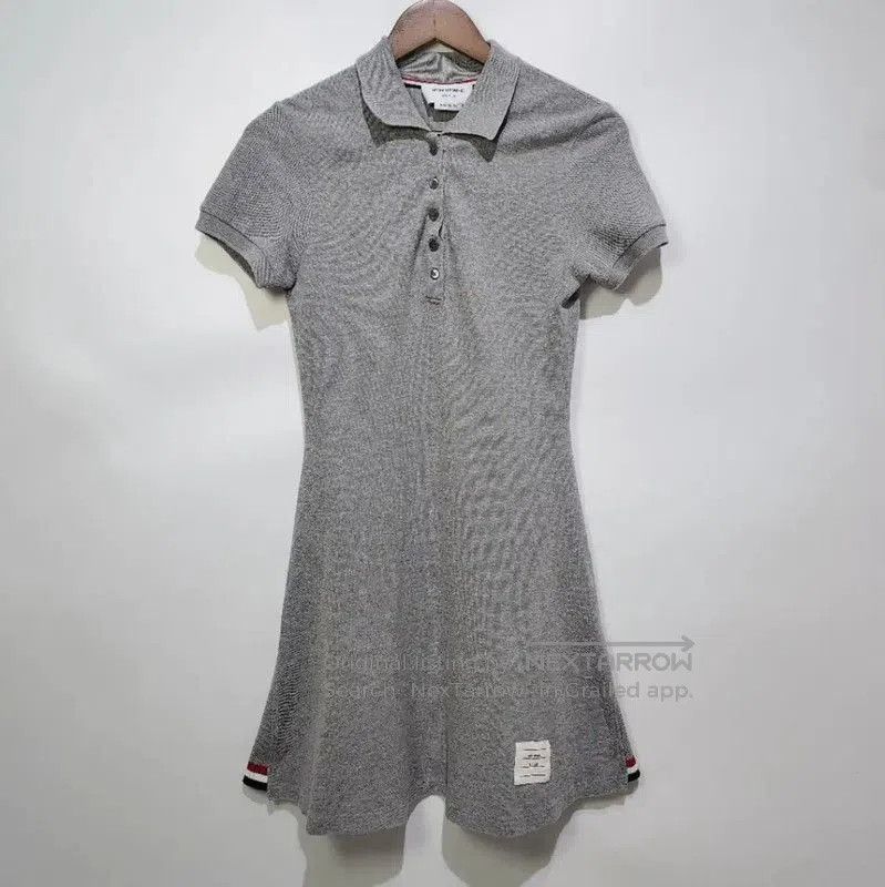 Thom Browne Thom Browne Gray Cotton Dress for Women . Size M / US 6-8 / IT 42-44 - 1 Thumbnail