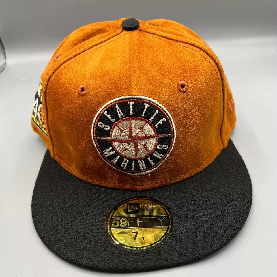 New Era Seattle Mariners Hat Men 7 1/4 59Fifty New Era Fitted Cap Size ONE SIZE - 7 Thumbnail