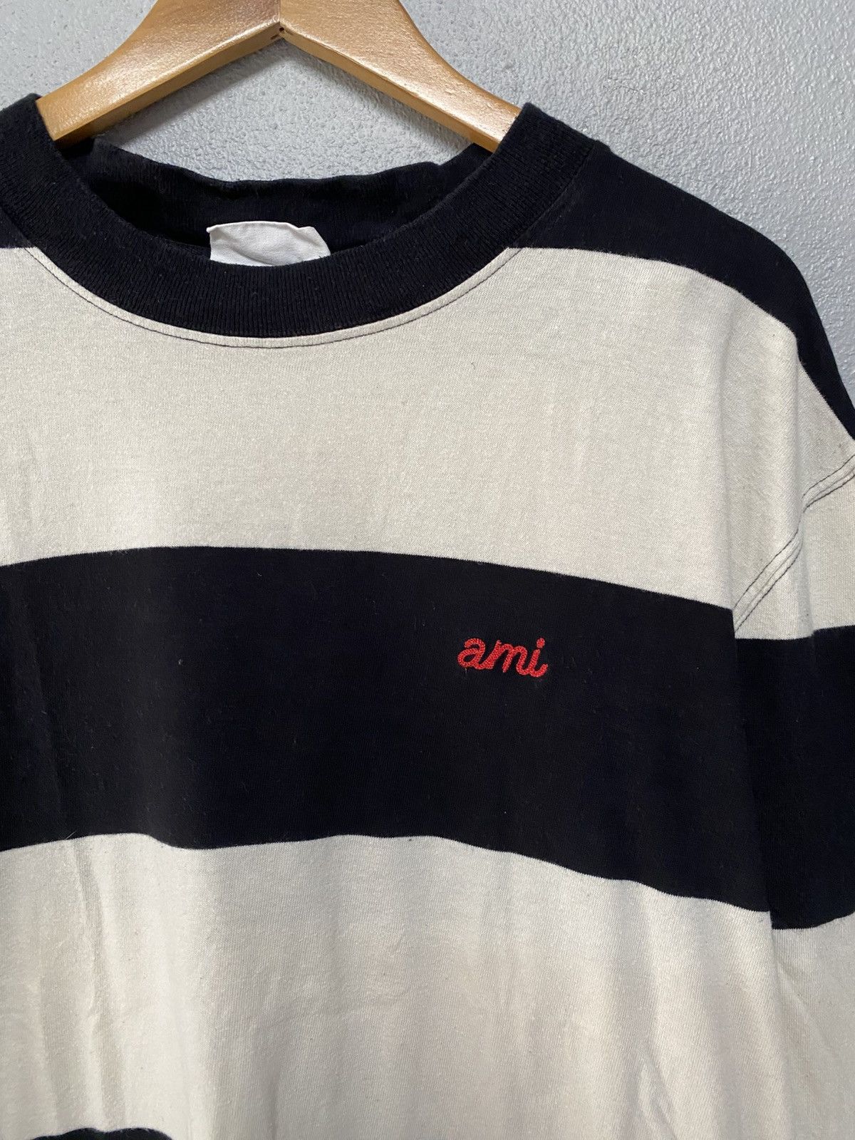 AMI Ami alexandre mattiussi stripe longslevve tshirt Size US L / EU 52-54 / 3 - 6 Thumbnail