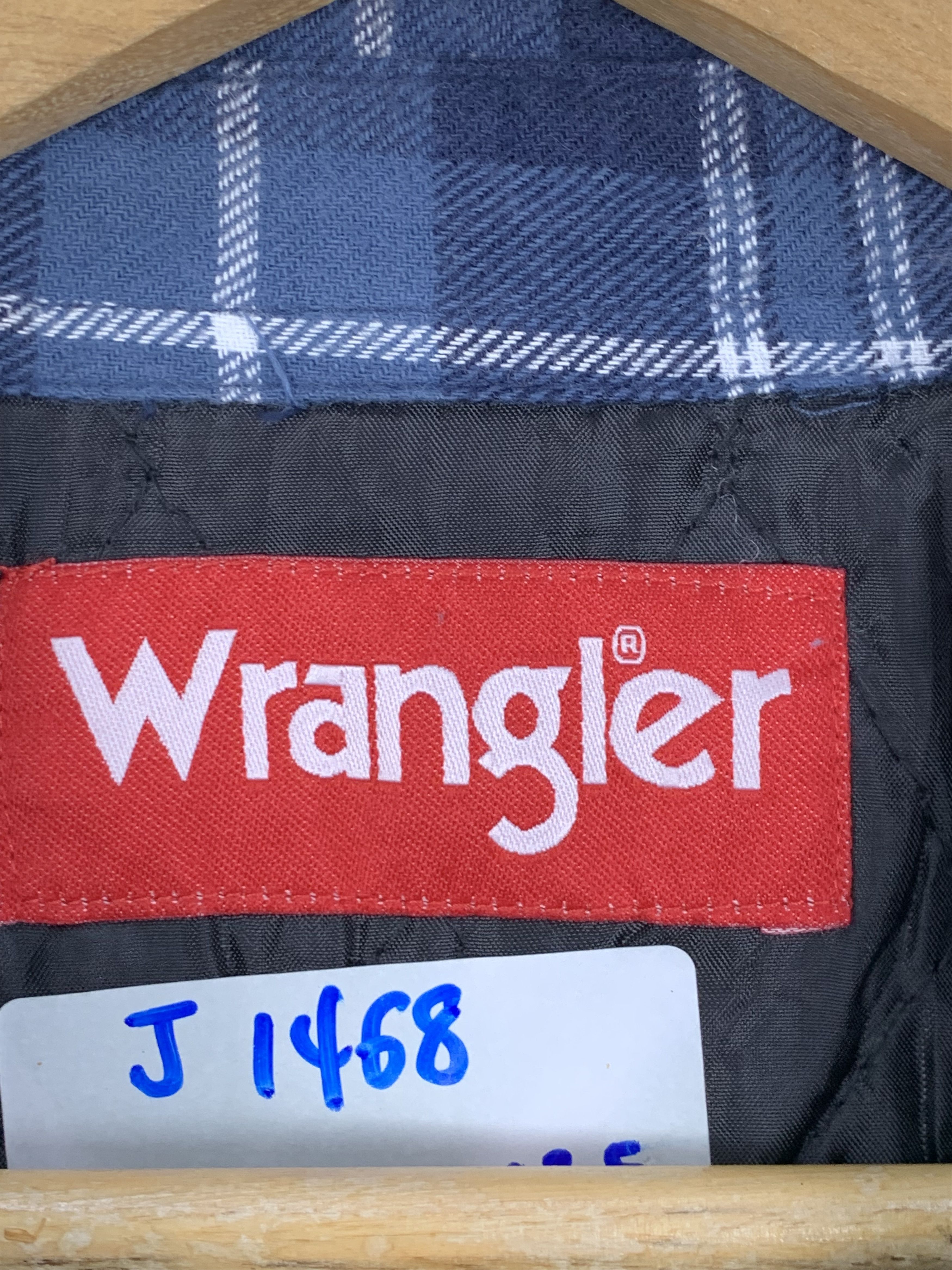 Vintage × Wrangler Vintage Wrangler Shadow Plaid Wool Jacket J1468 Size US L / EU 52-54 / 3 - 5 Thumbnail