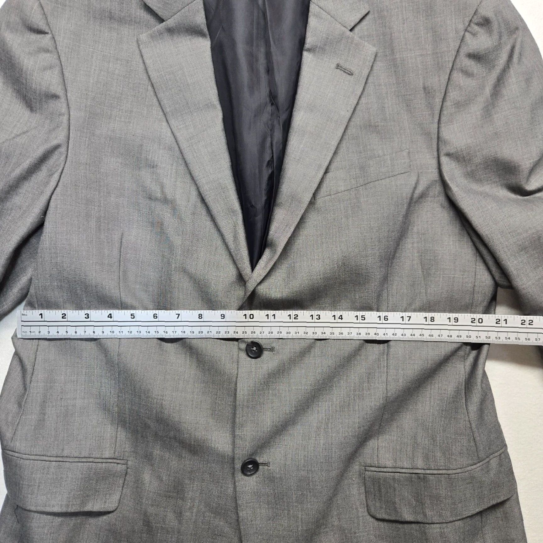 Dockers DOCKERS JACKET Gray 44L Long Sleeve Regular Fit Button Up Mens Blazer Coat 80s 90s Vintage-inspired Style Size US XXL / EU 58 / 5 - 4 Thumbnail
