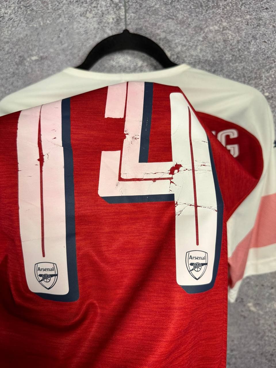Puma × Vintage AUBAMEYANG Arsenal 2018/19 Puma Soccer Jersey Size US L / EU 52-54 / 3 - 16 Thumbnail
