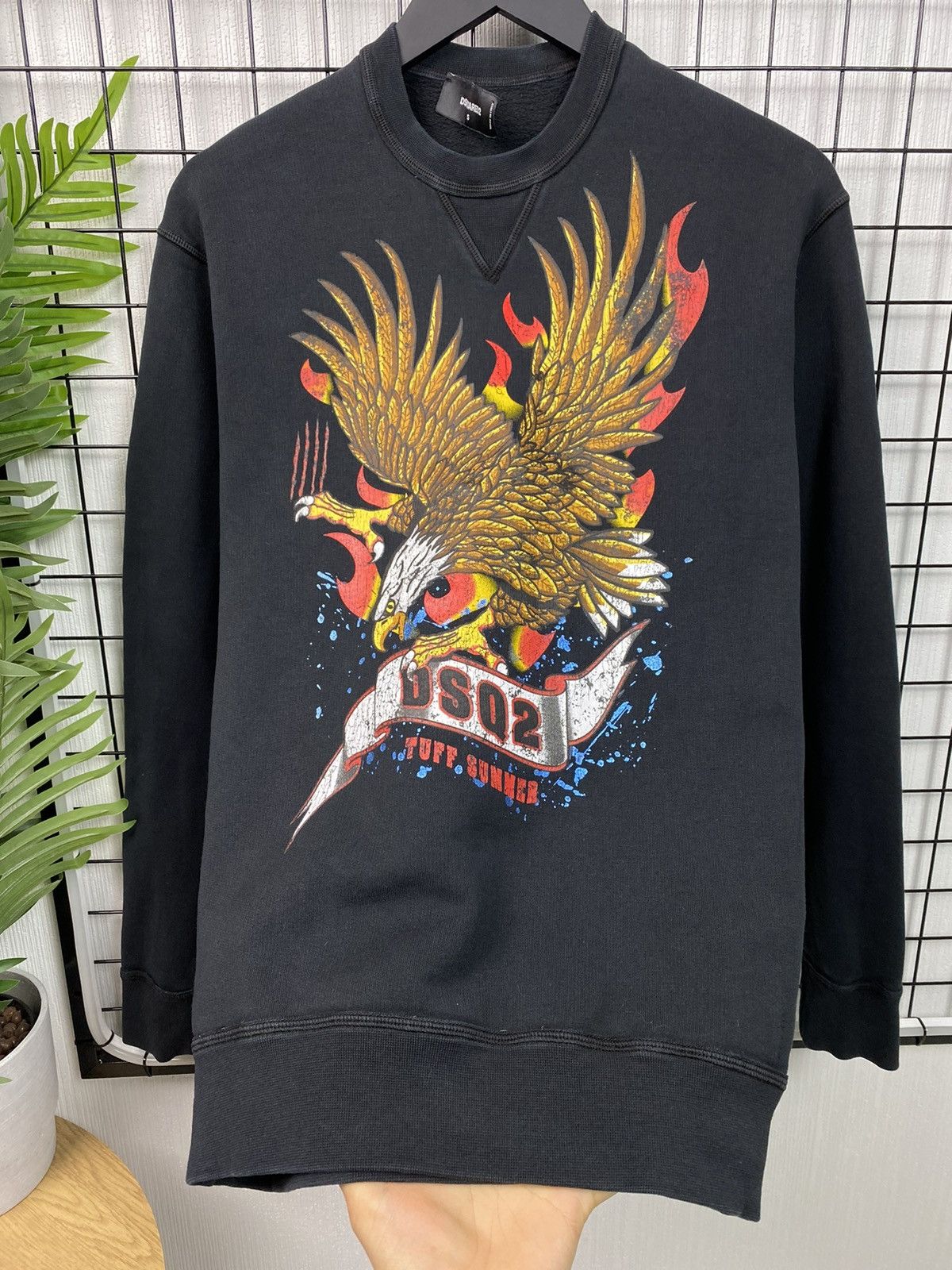 Dsquared2 Dsquared2 Big Logo Eagle Sweatshirt Luxury Men Black S size Size US S / EU 44-46 / 1 - 5 Thumbnail