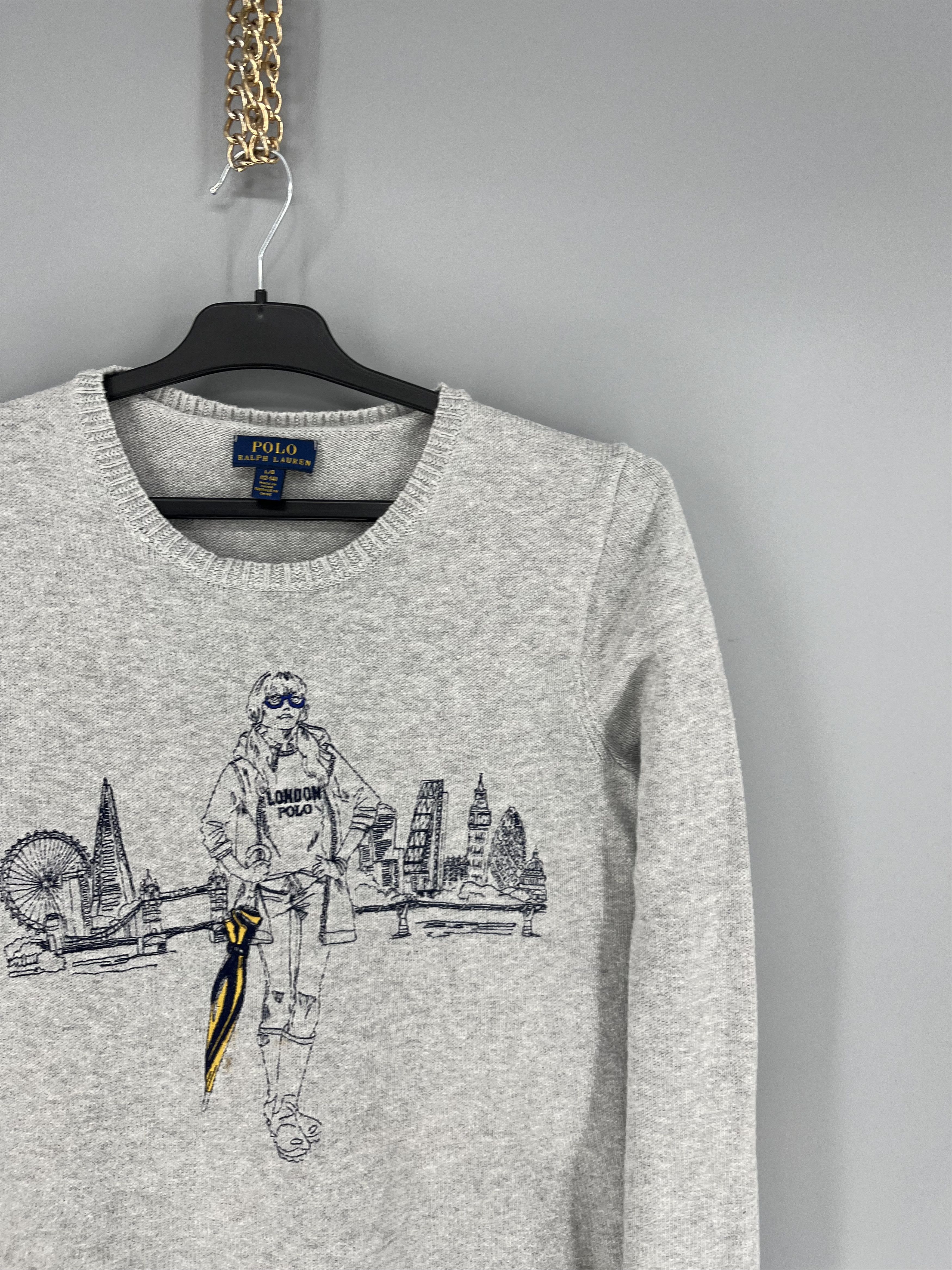 Polo Ralph Lauren Vintage 90s Polo Ralph Lauren London Sexy Girl Sweater Size S / US 4 / IT 40 - 5 Thumbnail