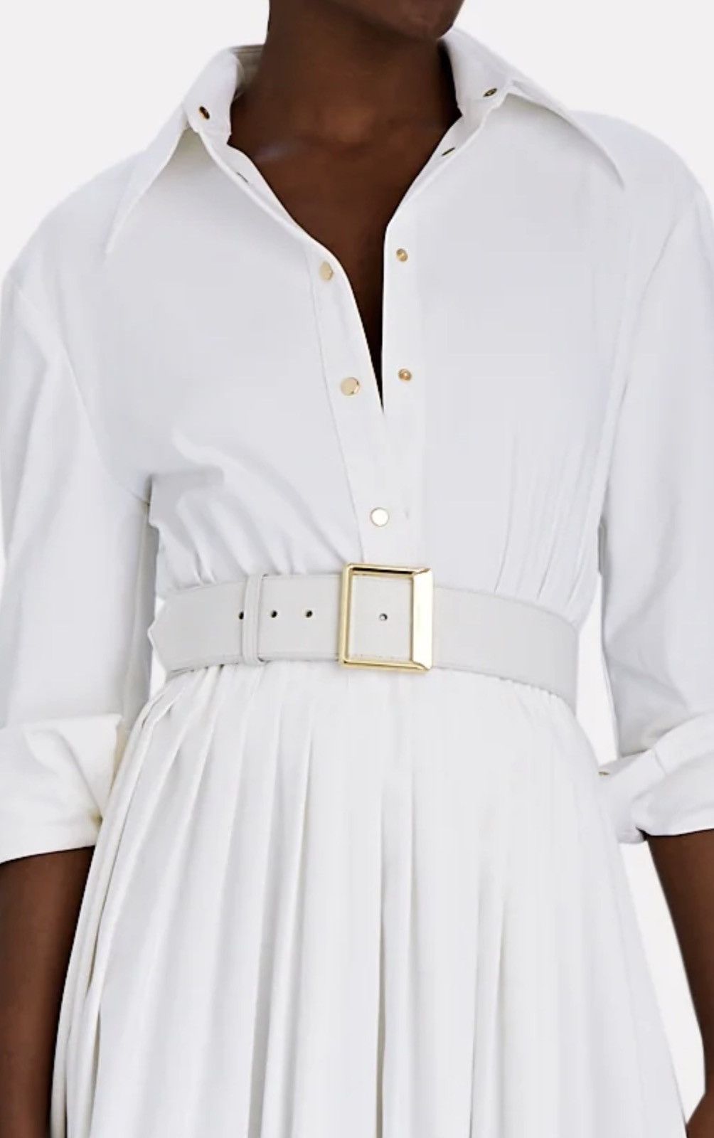 Other Sergio Hudson Square Buckle Wide Leather Belt size 12 Size ONE SIZE - 3 Thumbnail