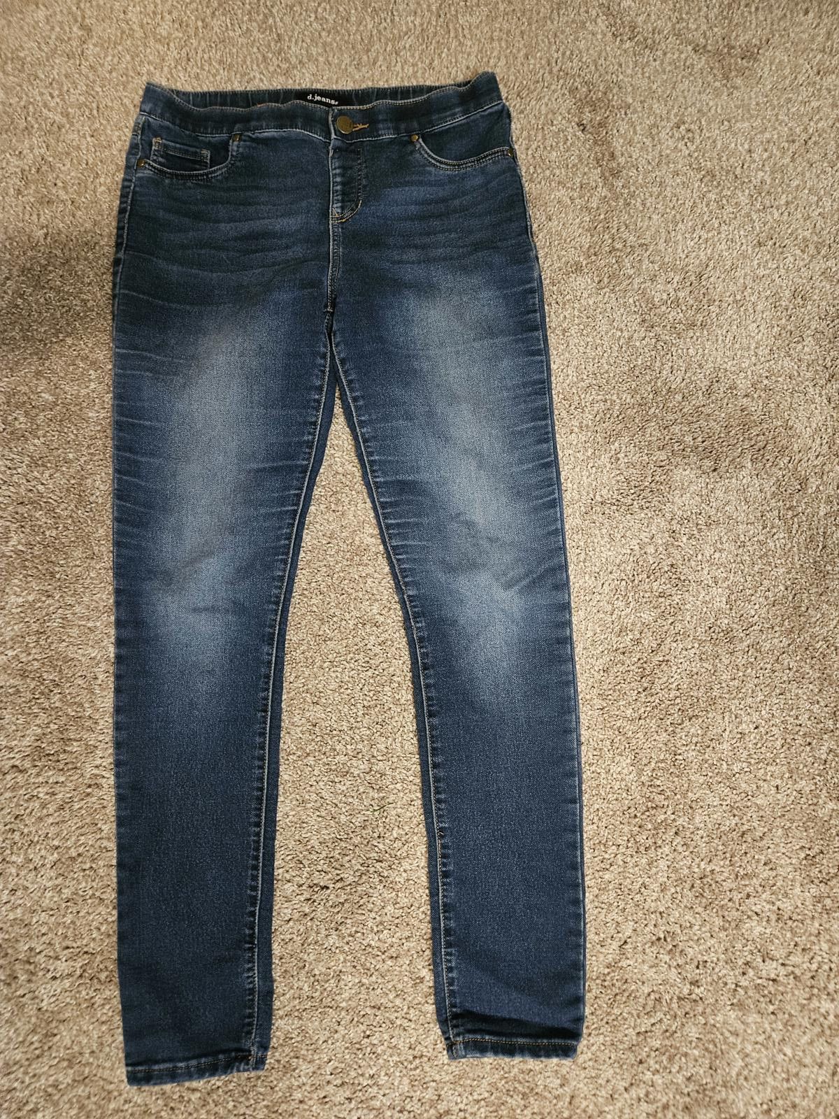 Designer d.jeans Stylish Women's Dark Wash Stretchy Skinny Jeans Size 28" / US 6 / IT 42 - 1 Thumbnail