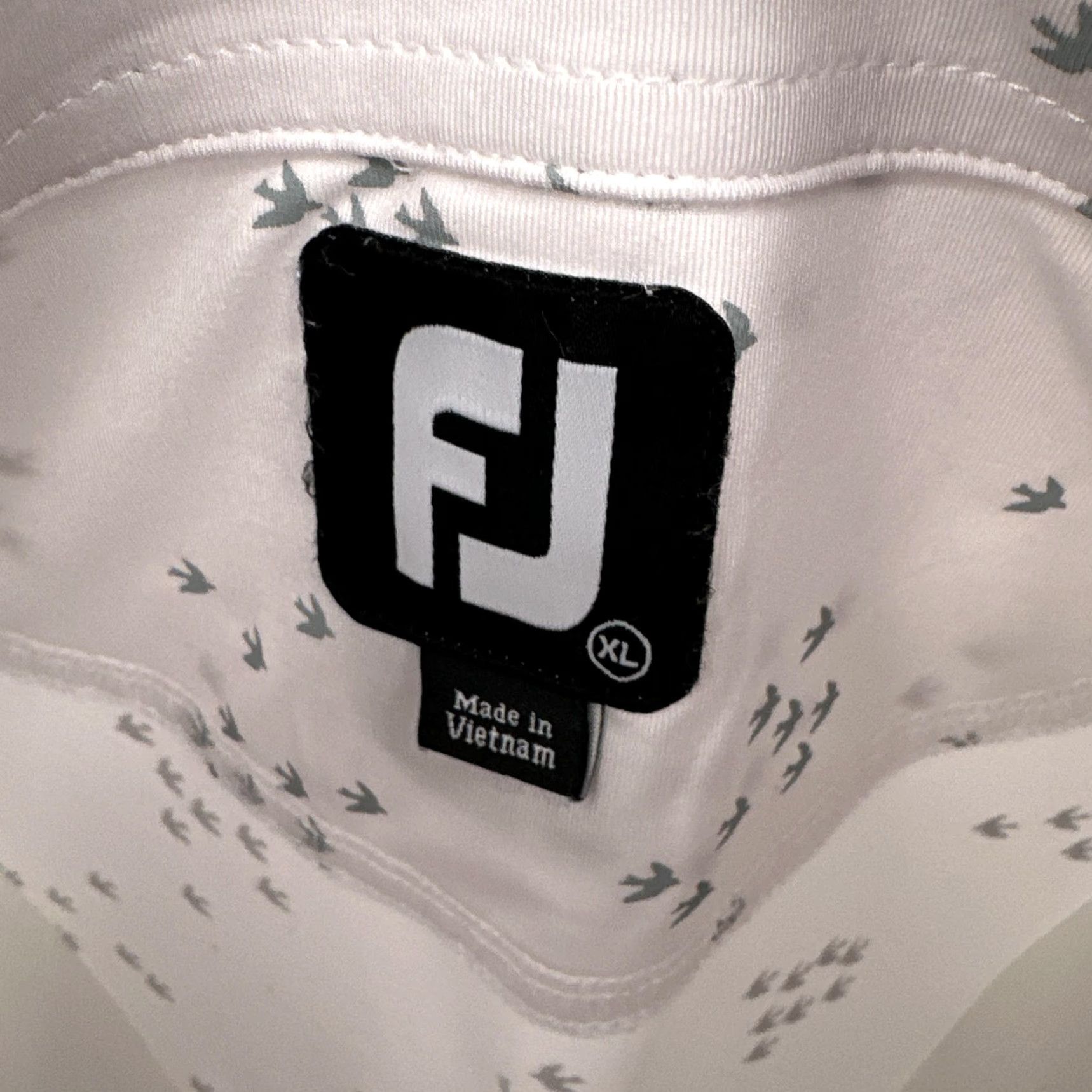 Footjoy FootJoy Polo Shirt Mens XL White Bird Print Golf Stretch Short Sleeve Top Size US XL / EU 56 / 4 - 3 Thumbnail