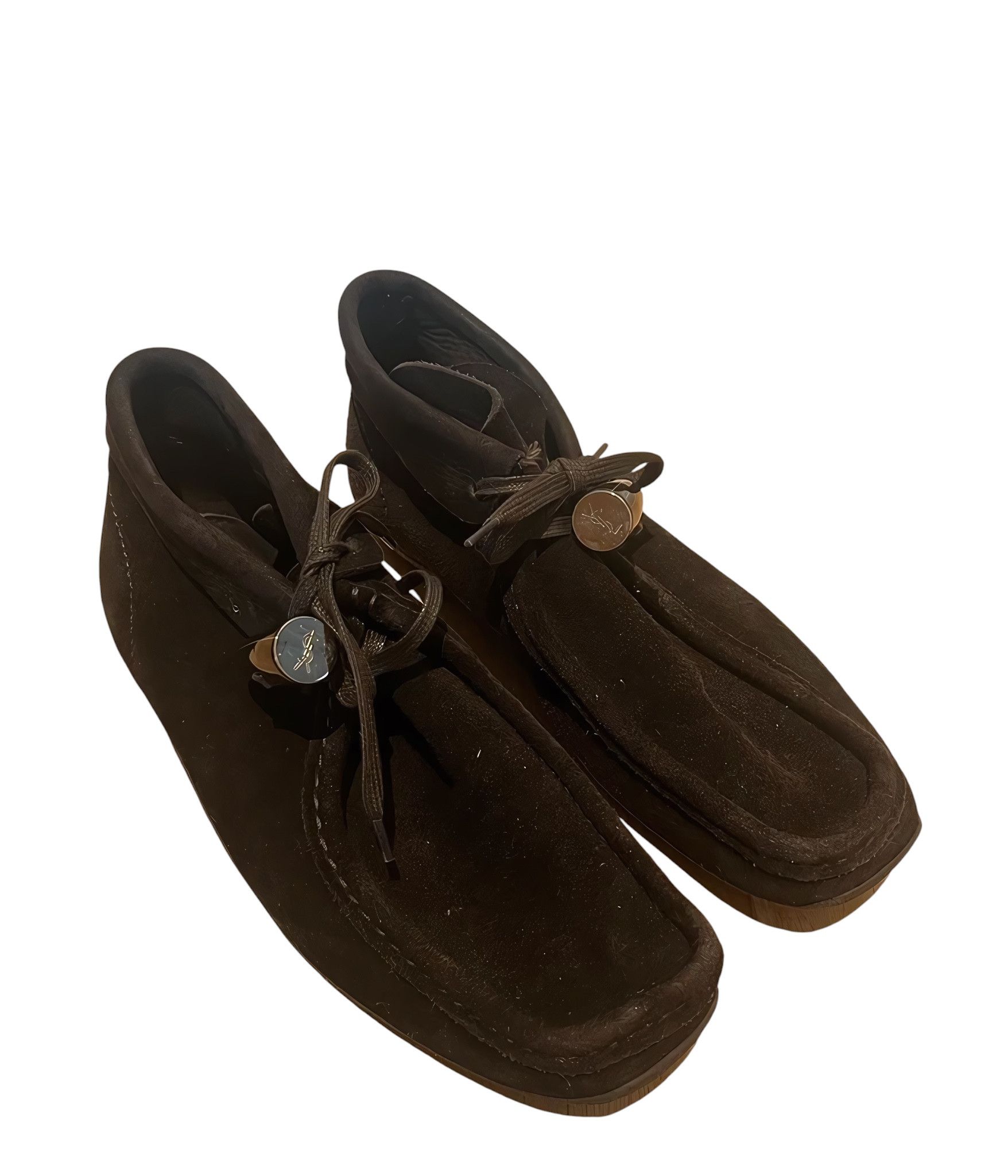 Yves Saint Laurent RIVE GAUCHE BY TOM FORD SUEDE LEATHER BOOTS SHOES Size US 7 / EU 40 - 2 Thumbnail