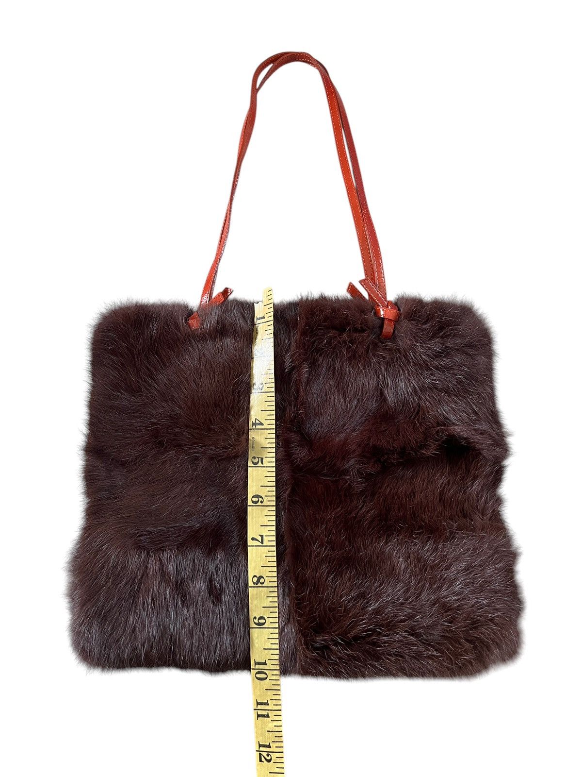 Yohji Yamamoto 1990 Ined Homme Rabbit Fur Shoulder Bag Size ONE SIZE - 10 Thumbnail