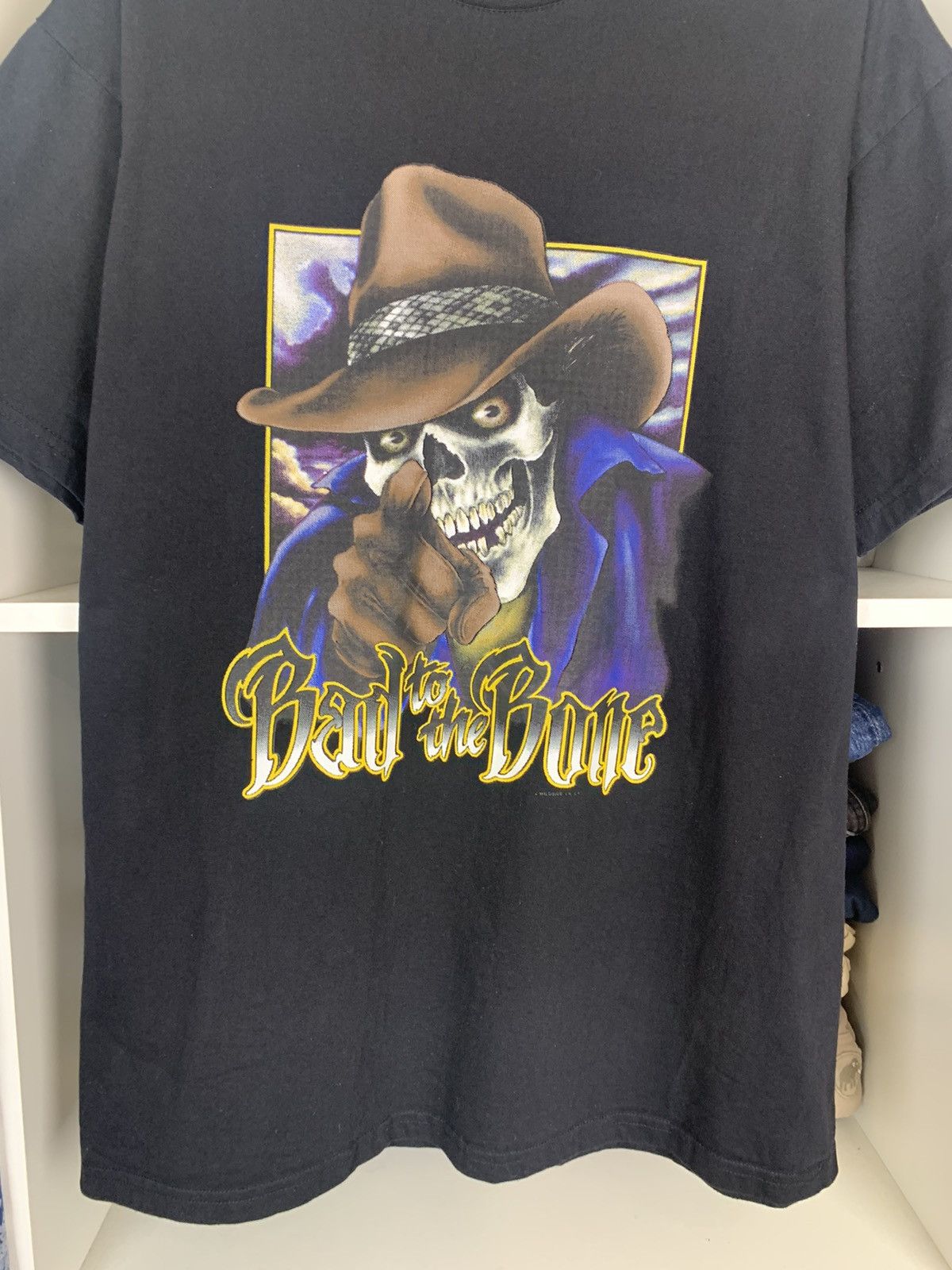 Harley Davidson × Vintage Vintage Bad To The Bone T-shirt Size US L / EU 52-54 / 3 - 15 Thumbnail