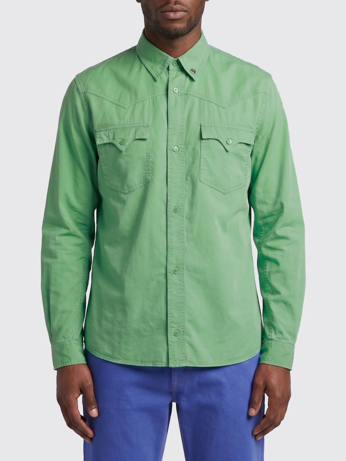 Versace Versace Shirt Men Green Size US L / EU 52-54 / 3 - 1 Thumbnail