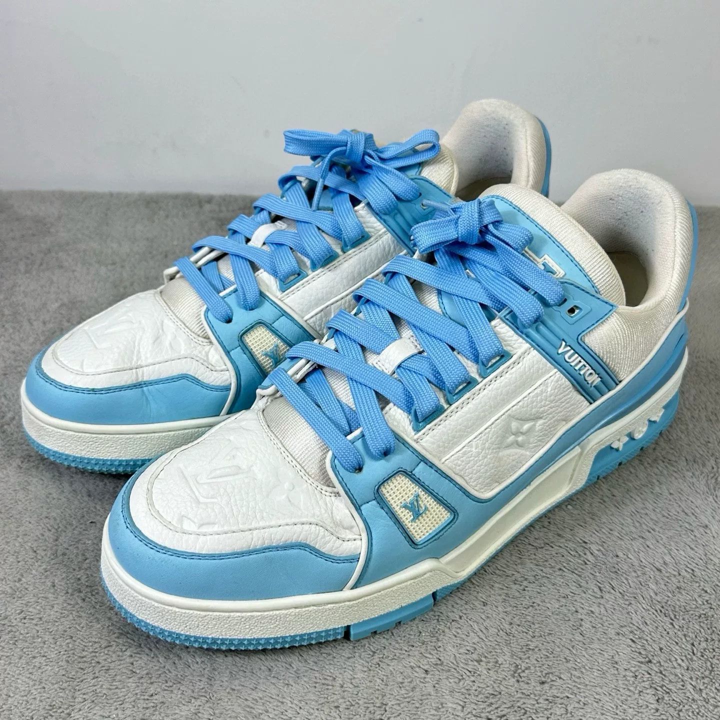Louis Vuitton Louis Vuitton Training Blue Lowtop Sneakers 43 Men Size US 10 / EU 43 - 1 Thumbnail