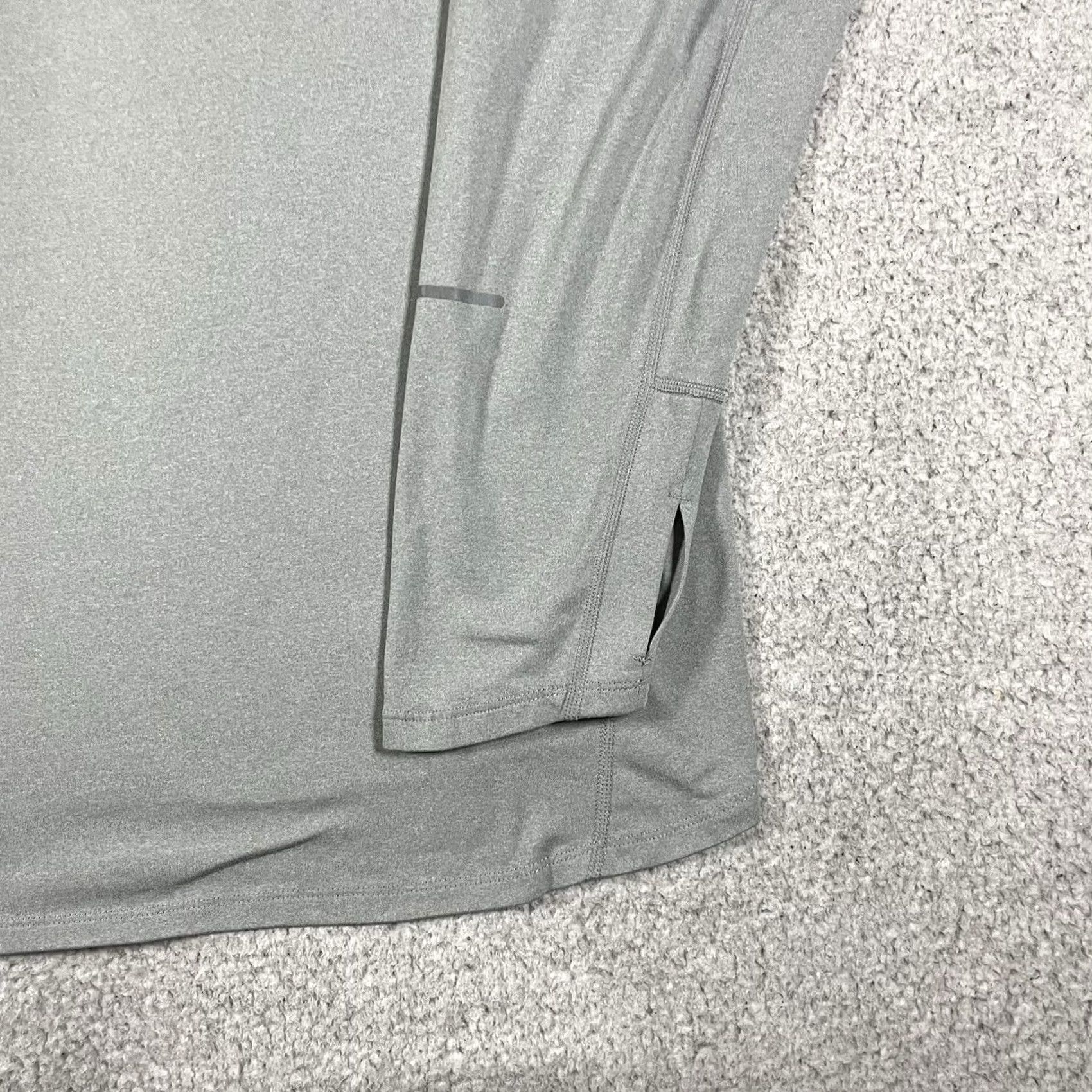 Nike Nike Dri-Fit 1/4 Zip Pullover Mens XL Gray Lightweight Running Active Size US XL / EU 56 / 4 - 5 Thumbnail